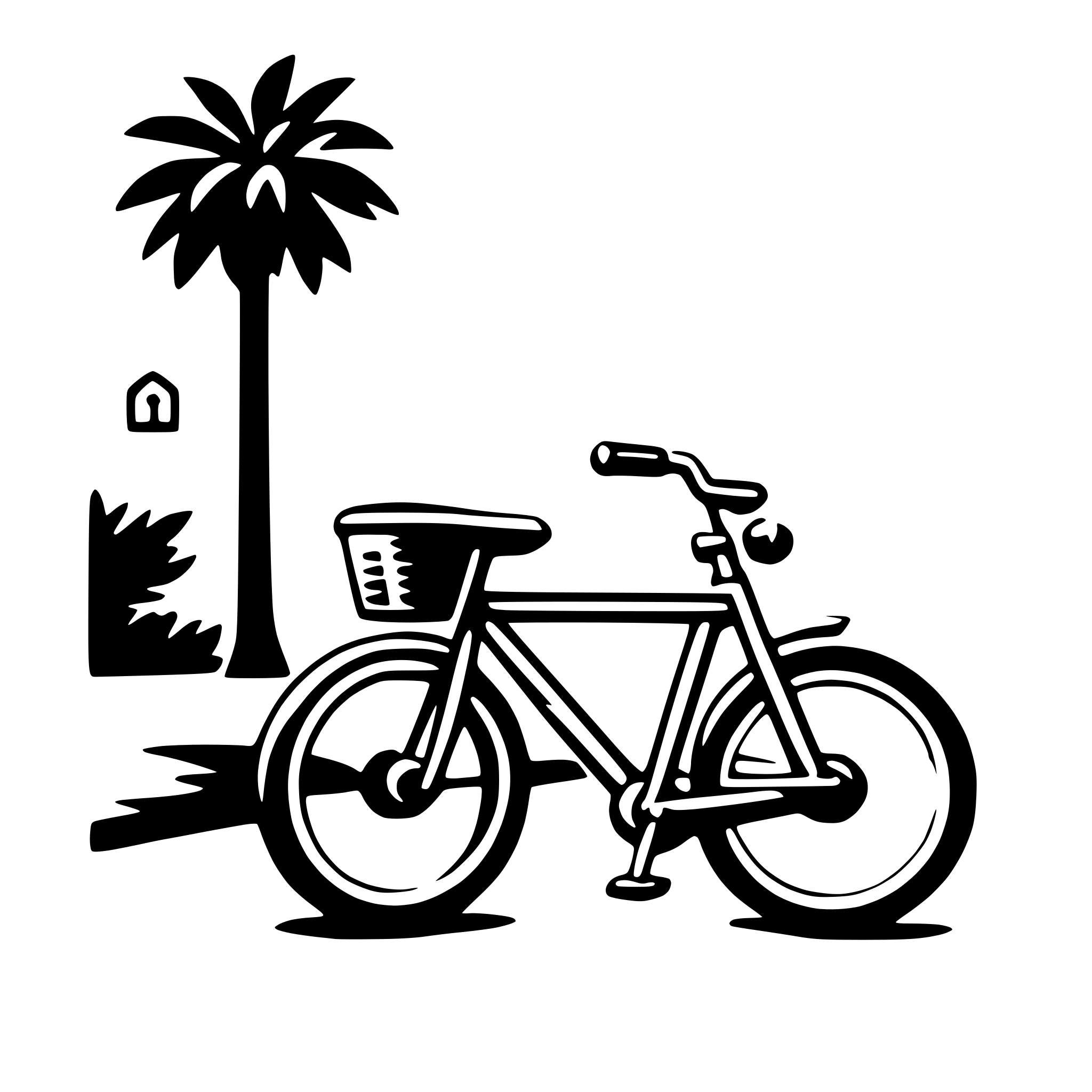 AI-generated SVG of a bicycle