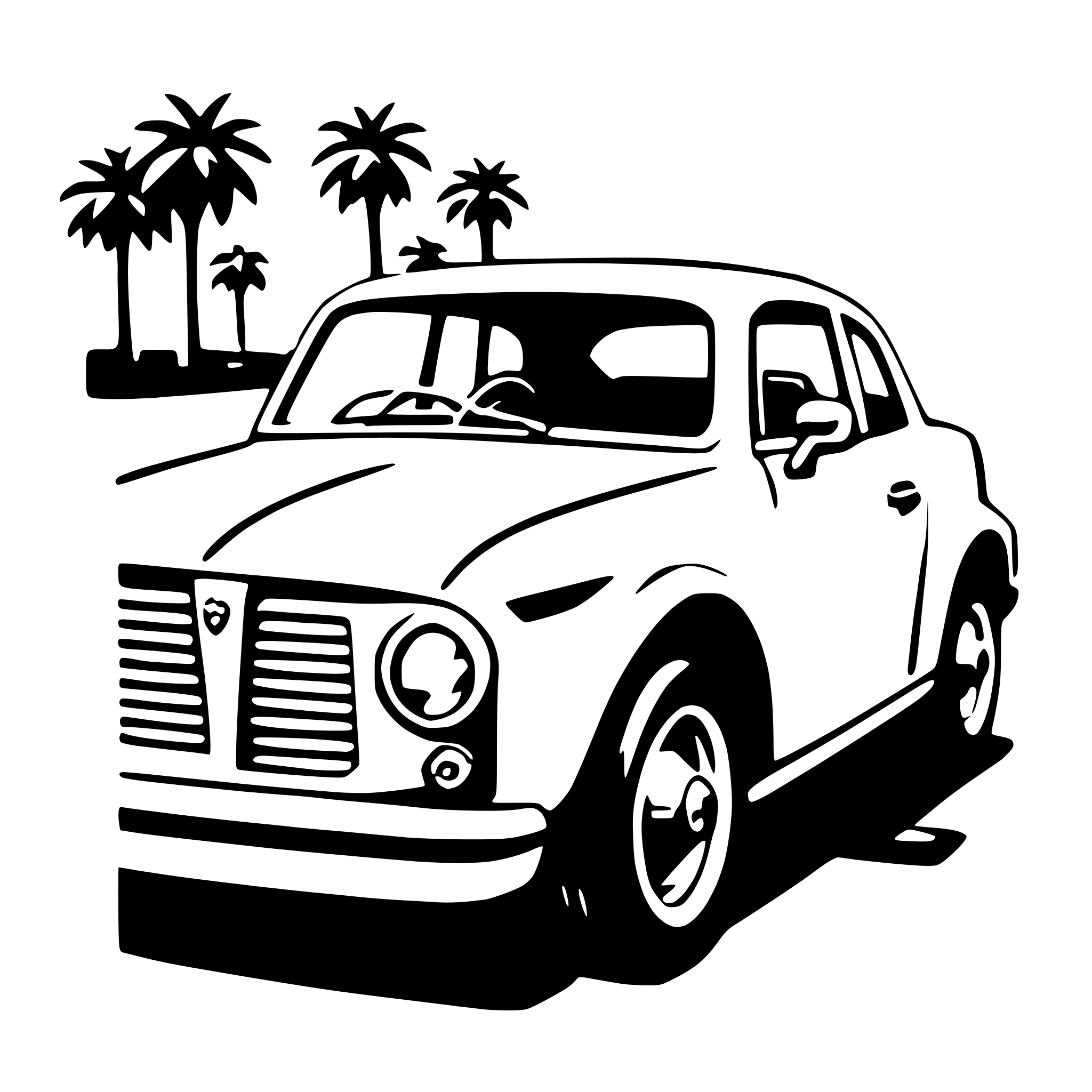 AI-generated SVG of a coupe
