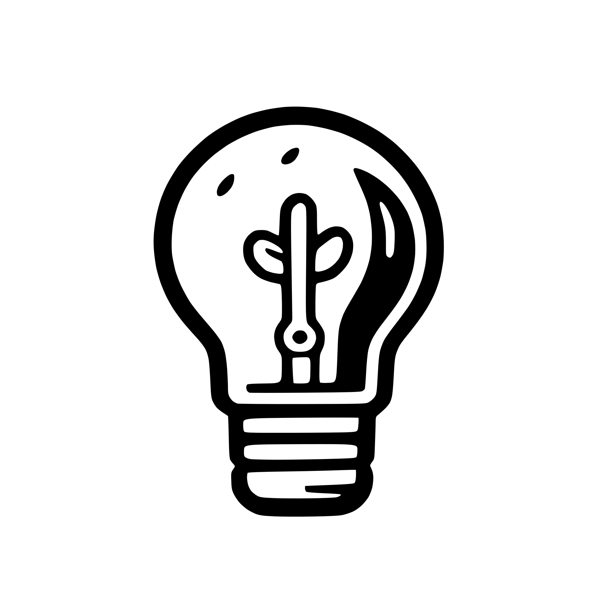 AI-generated SVG of 'lightbulb with glowing filament'