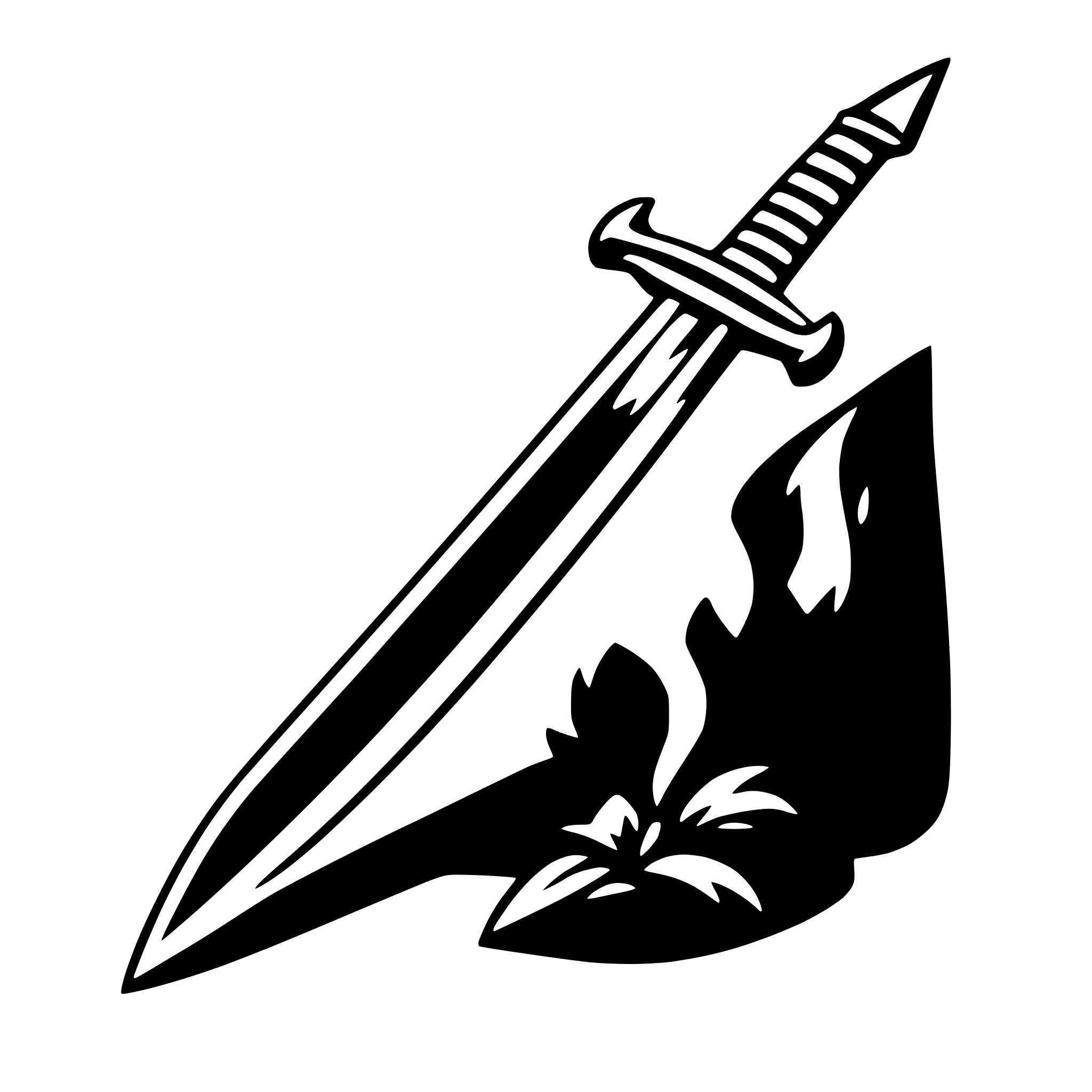 AI-generated SVG of 'dagger'