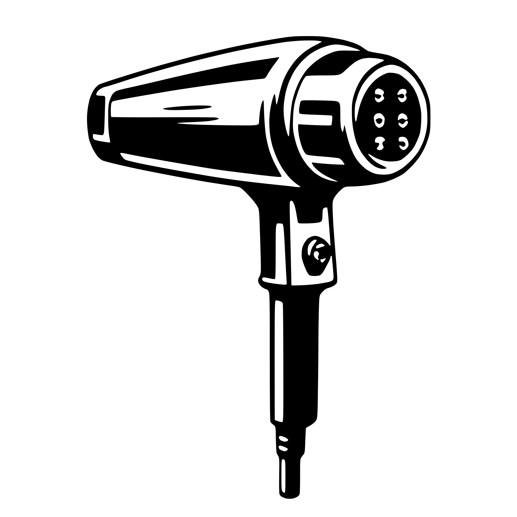 AI-generated SVG of 'hair drier'