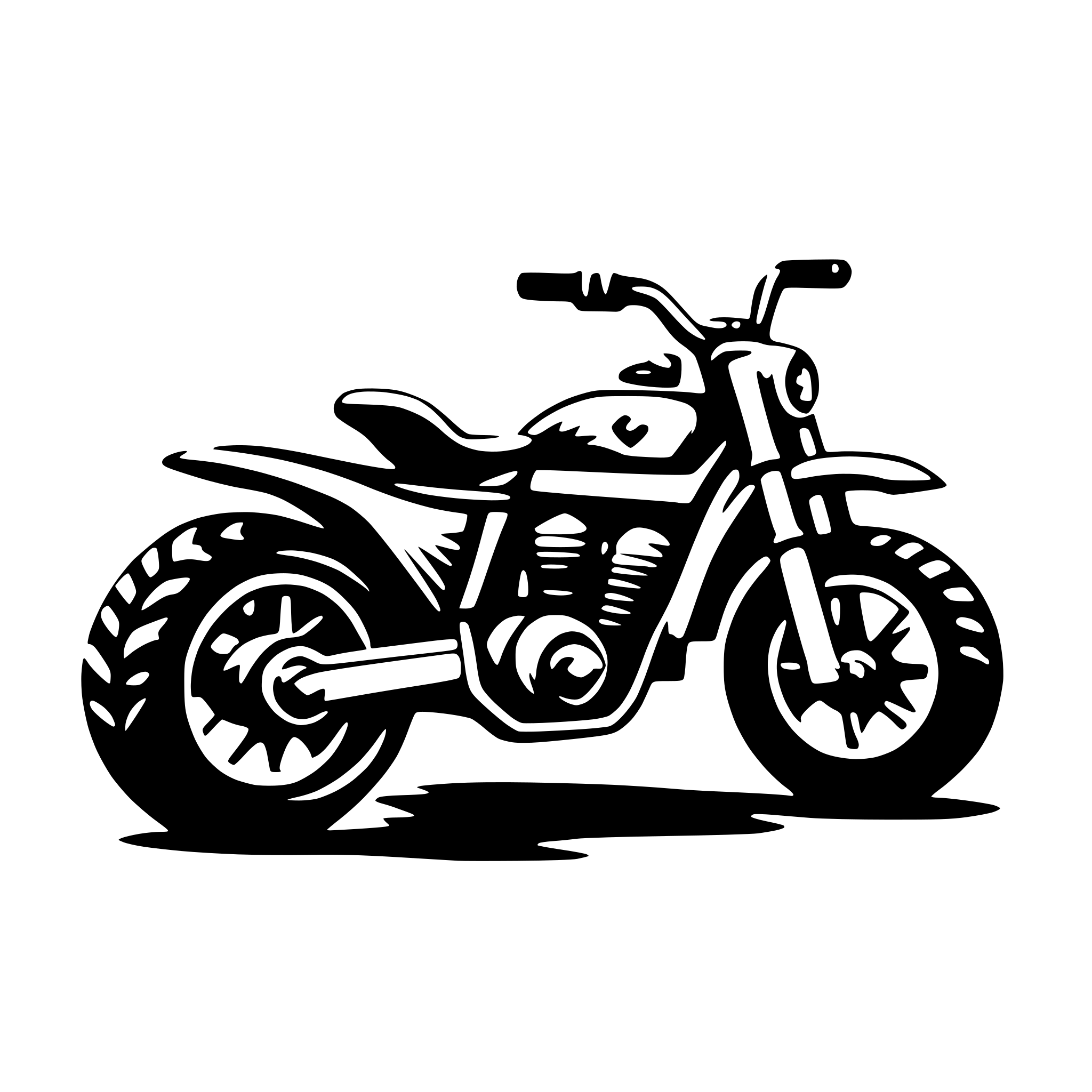 AI-generated SVG of 'a simple dirt bike'