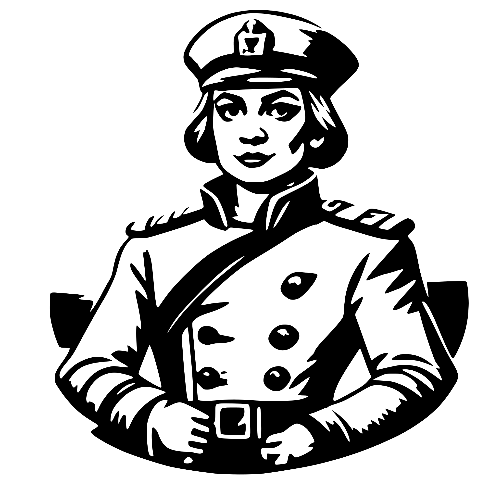 AI-generated SVG of 'captain'