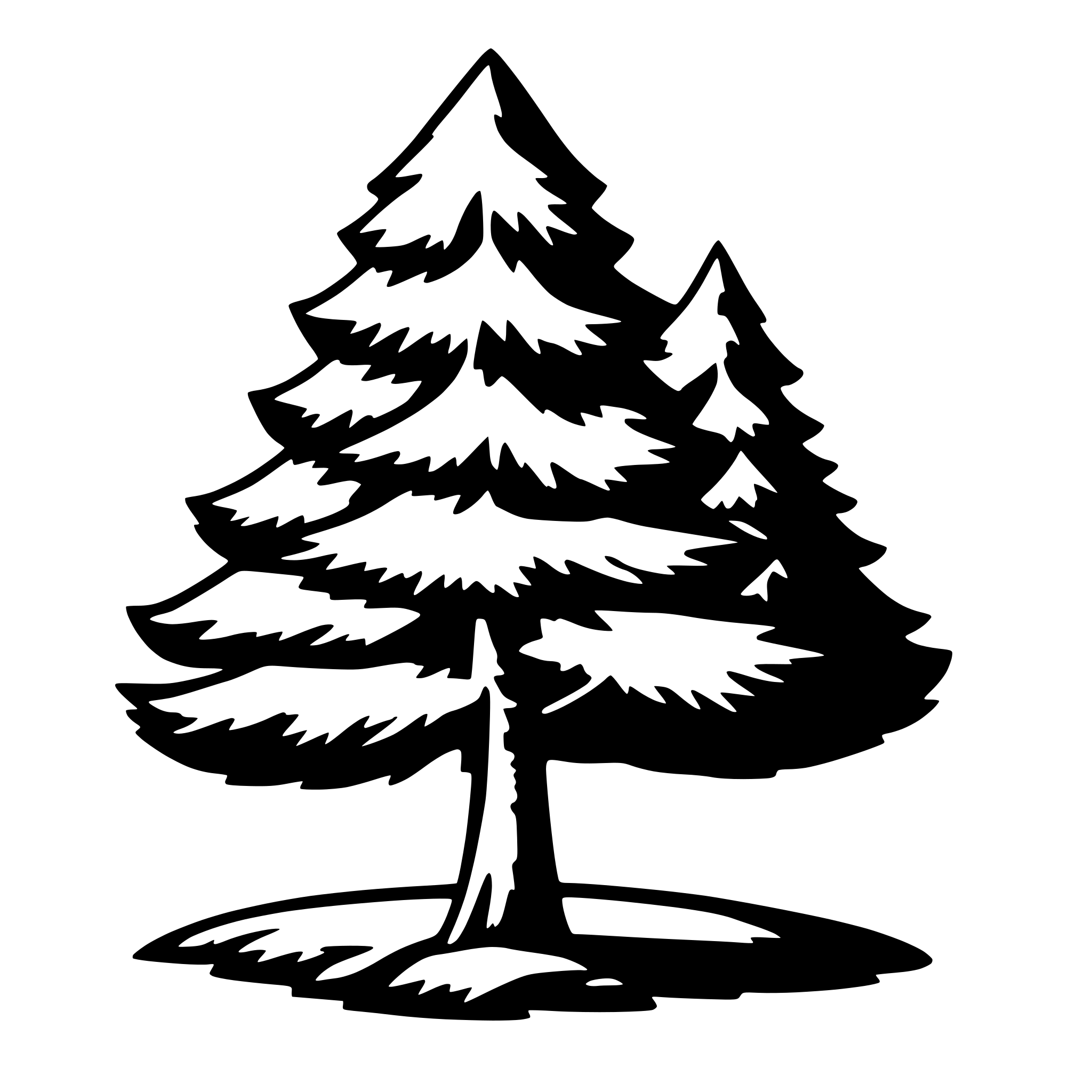 AI-generated SVG of 'PINE TREE SIMPLE'