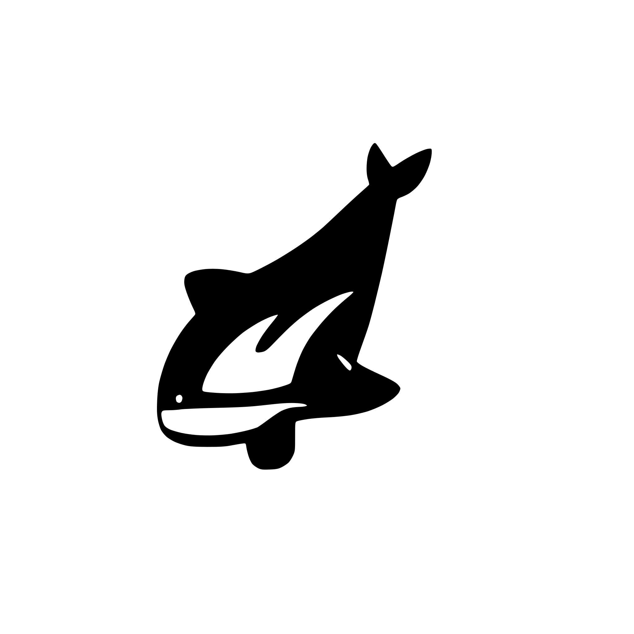 AI-generated SVG of 'orca'
