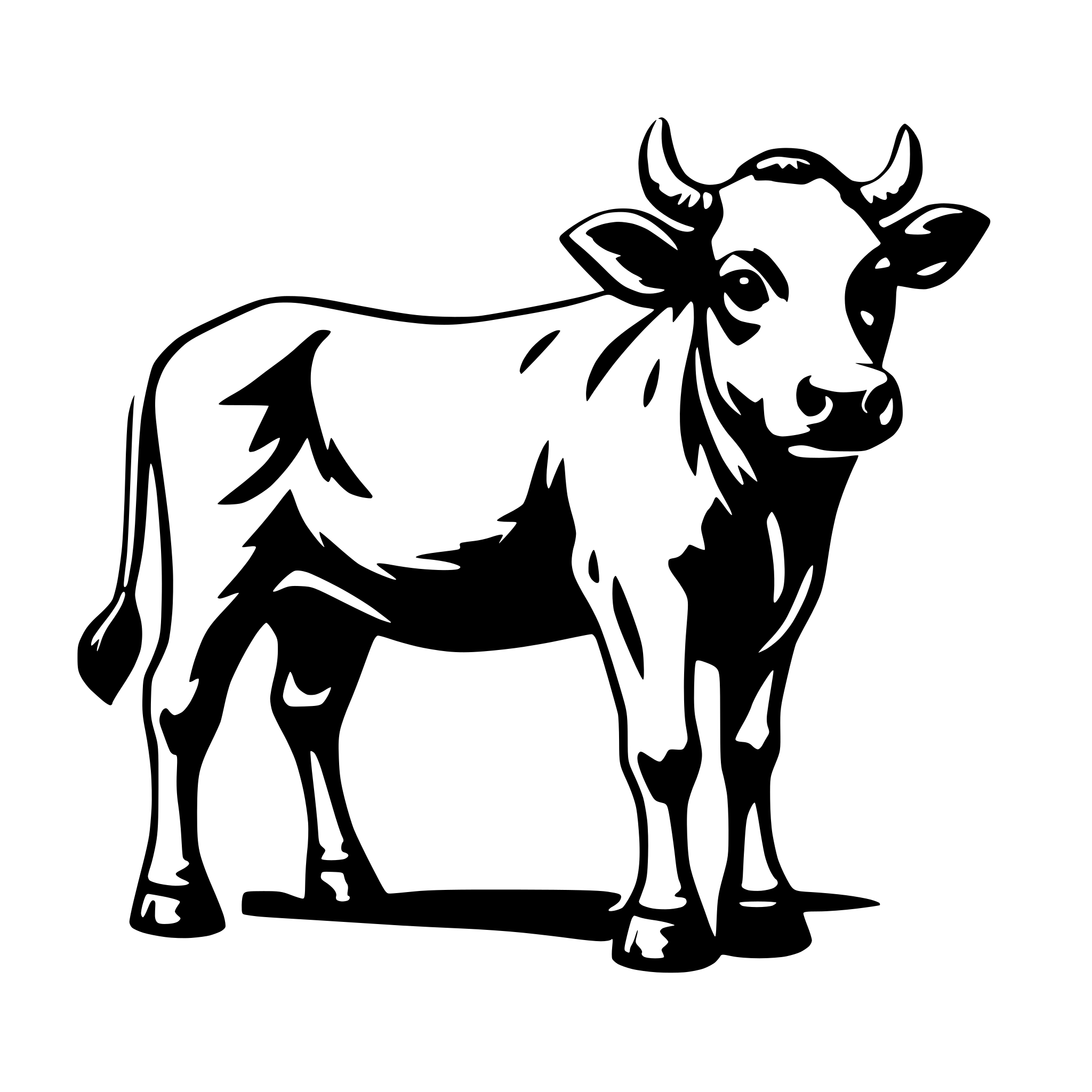 AI-generated SVG of 'cow'