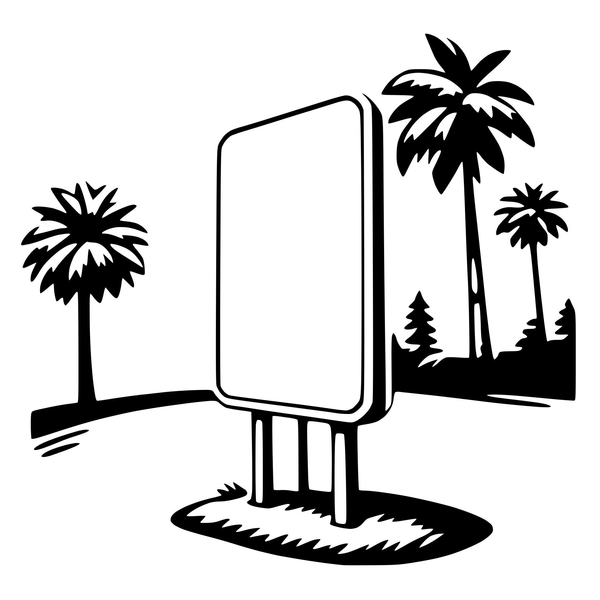 AI-generated SVG of a billboard