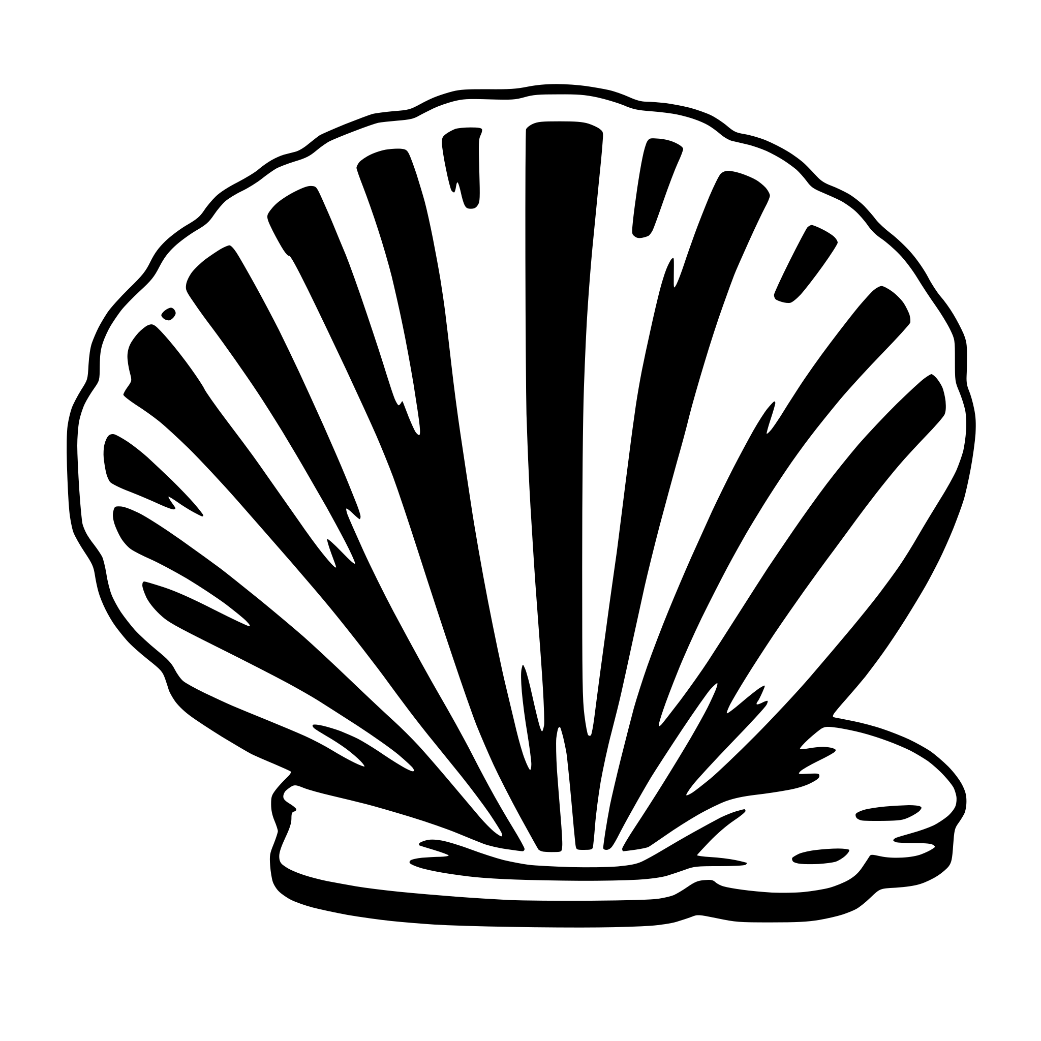 AI-generated SVG of 'scallop'