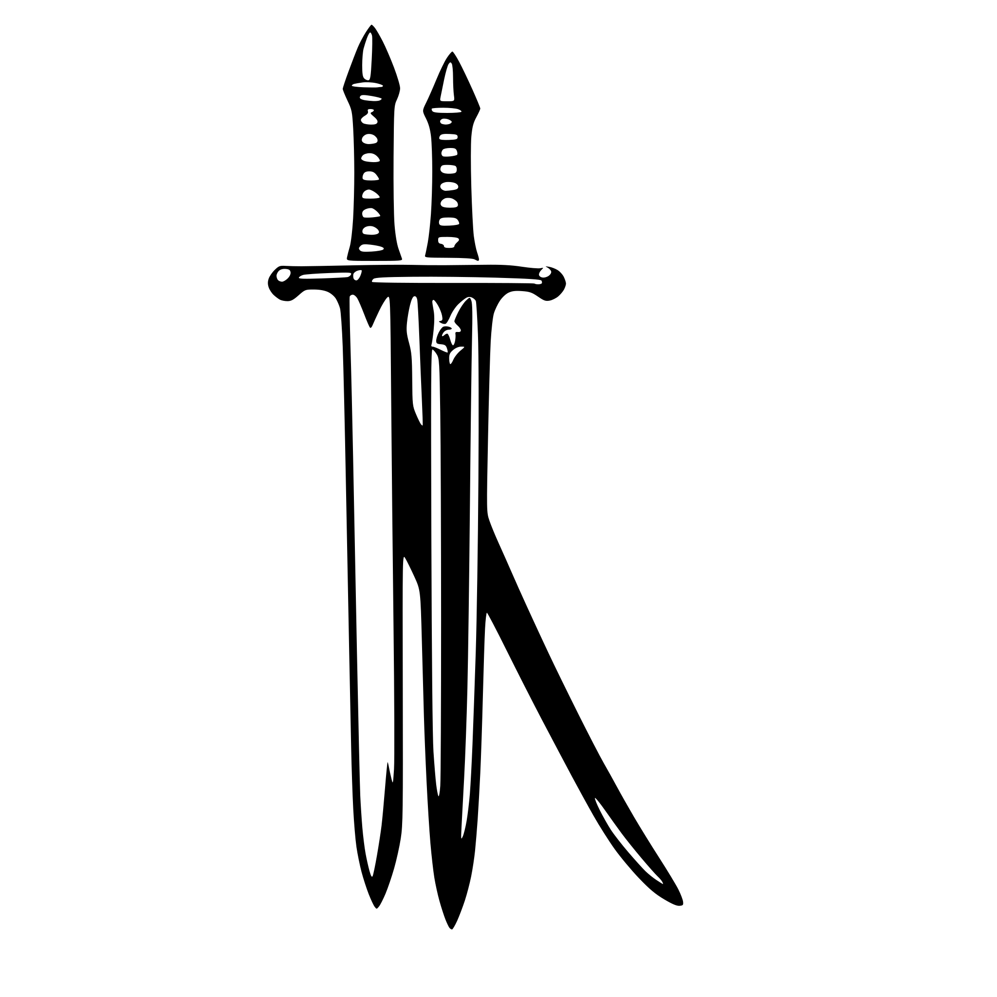 AI-generated SVG of 'longsword'