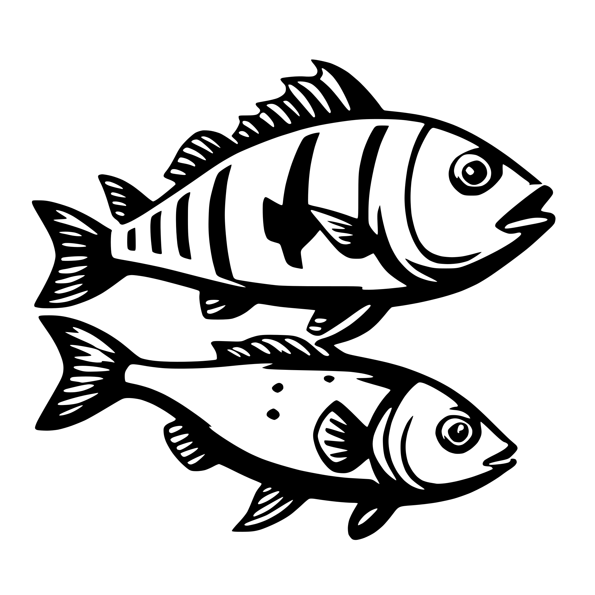 AI-generated SVG of a fish