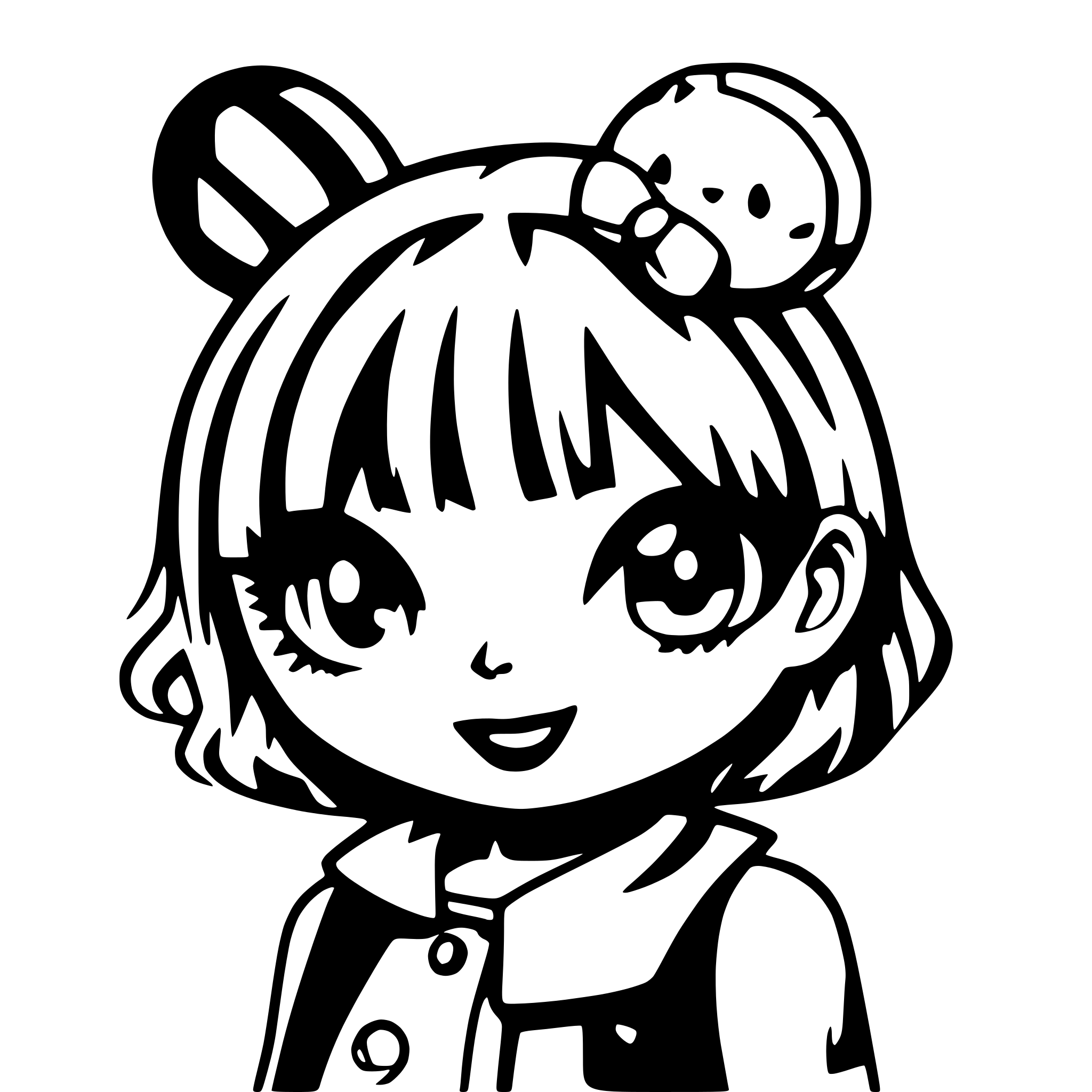 AI-generated SVG of a hello Kitty