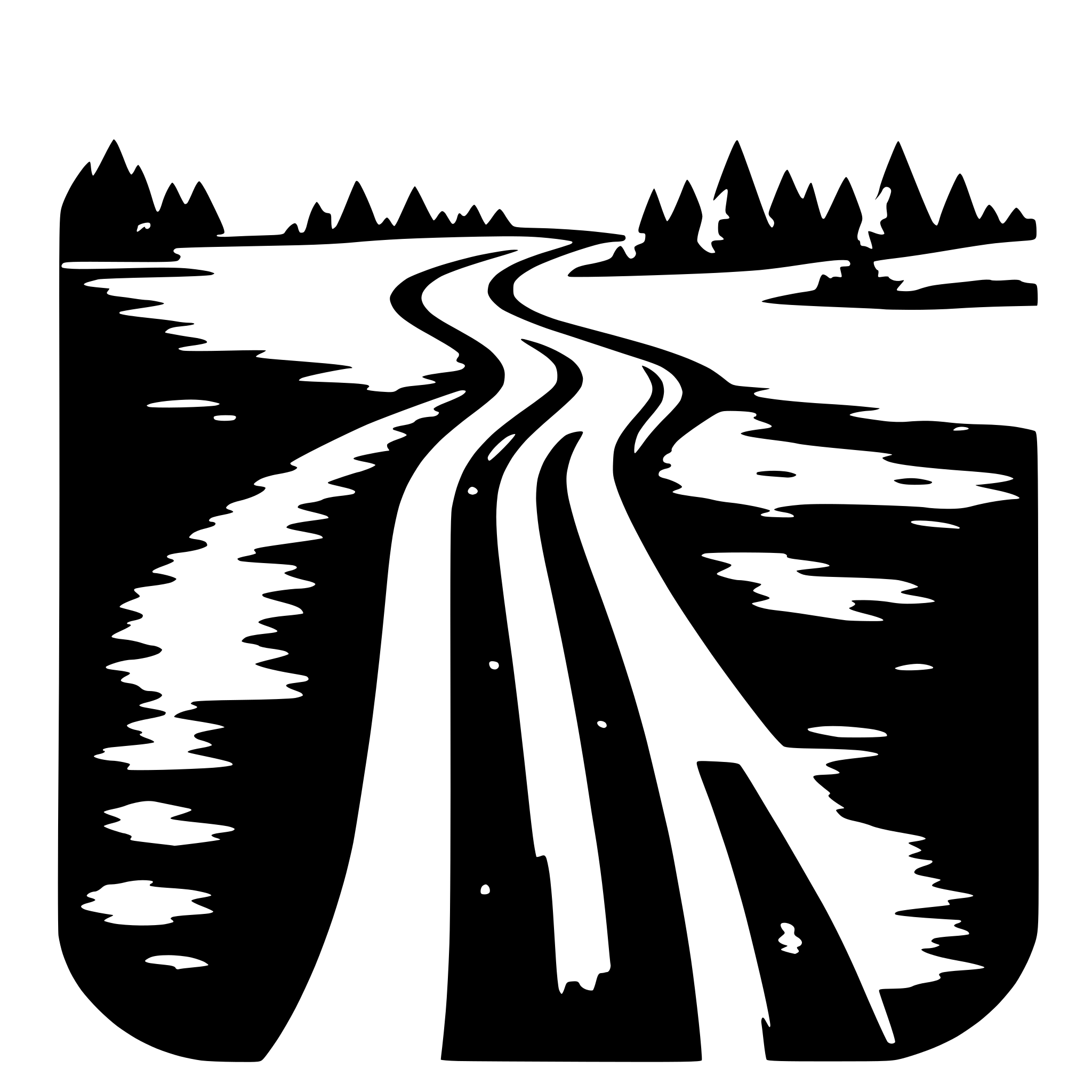 AI-generated SVG of 'Road inside P shape'