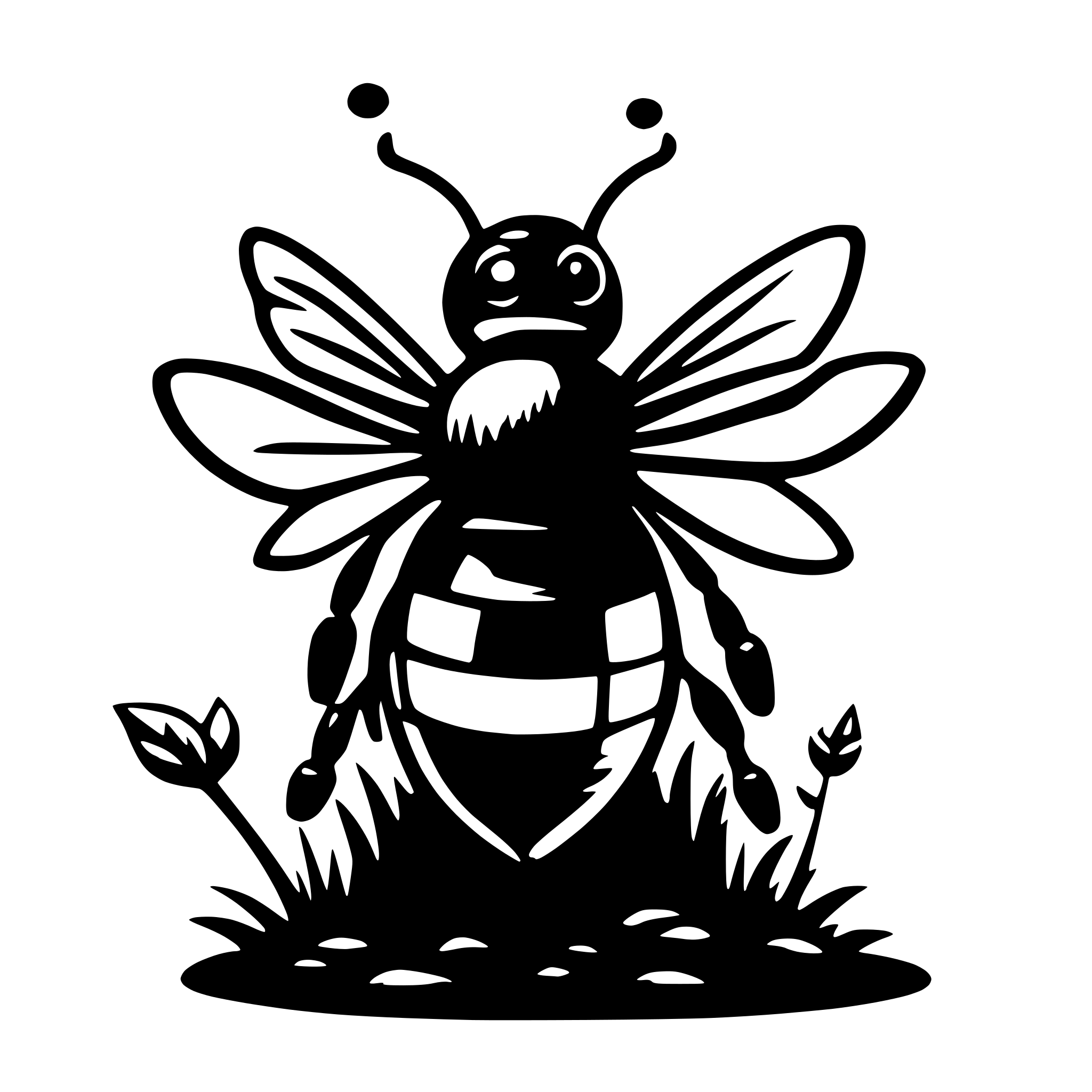 AI-generated SVG of 'bee logo for an ai automation agency, should be modern , smooth. appealing'