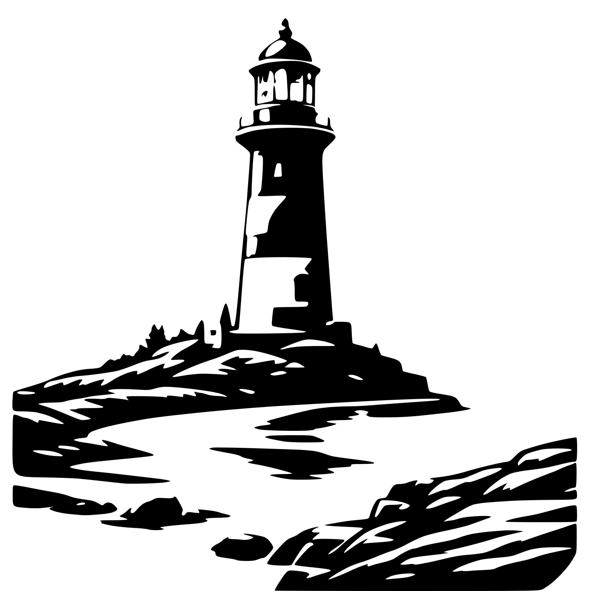 AI-generated SVG of 'a lighthouse overlooking the ocean'