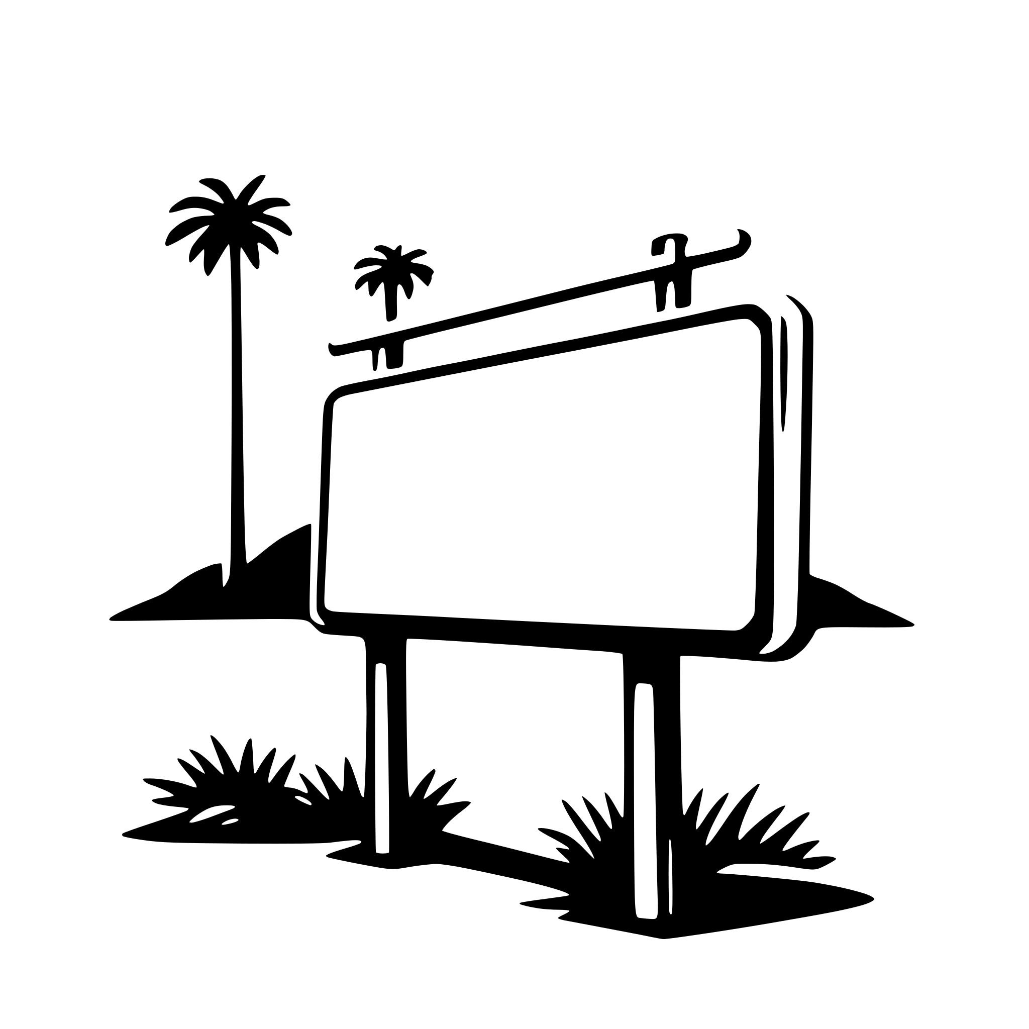 AI-generated SVG of a billboard