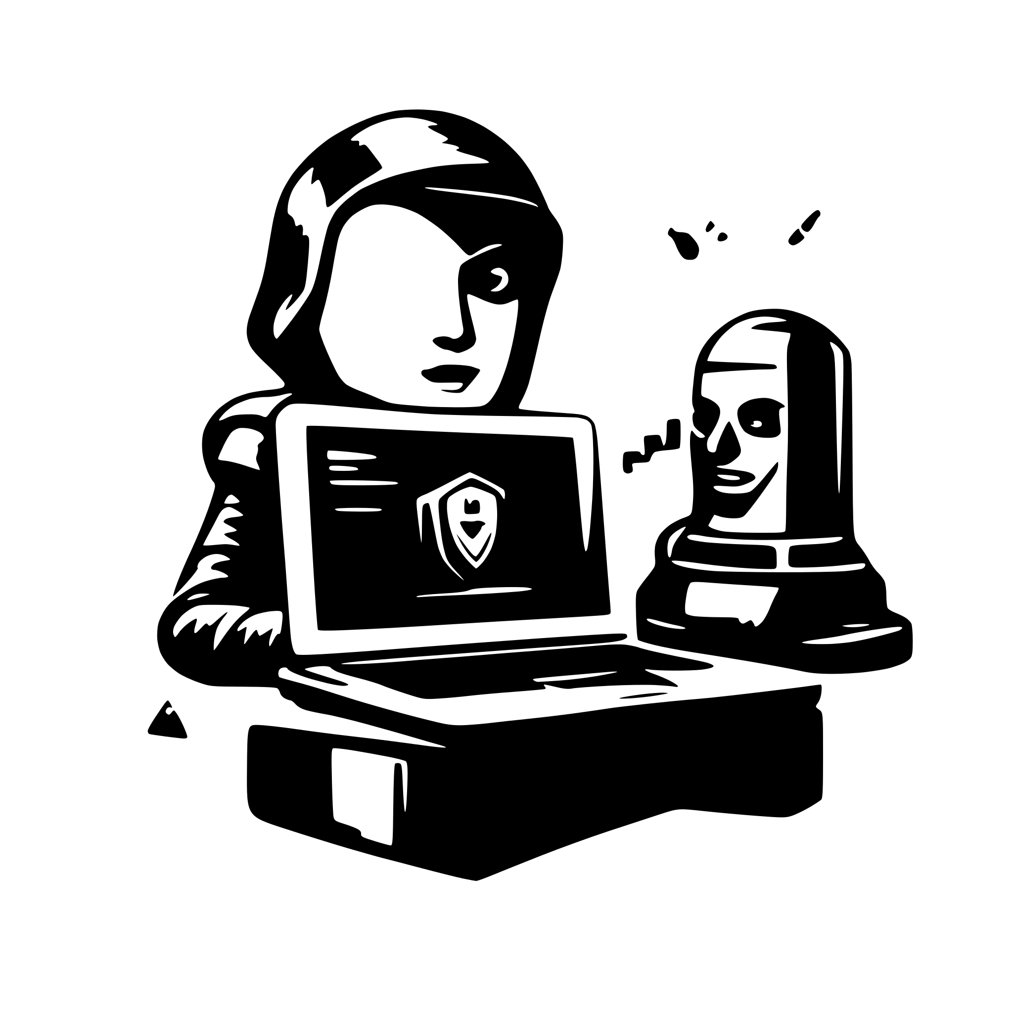 AI-generated SVG of a cybersecurity