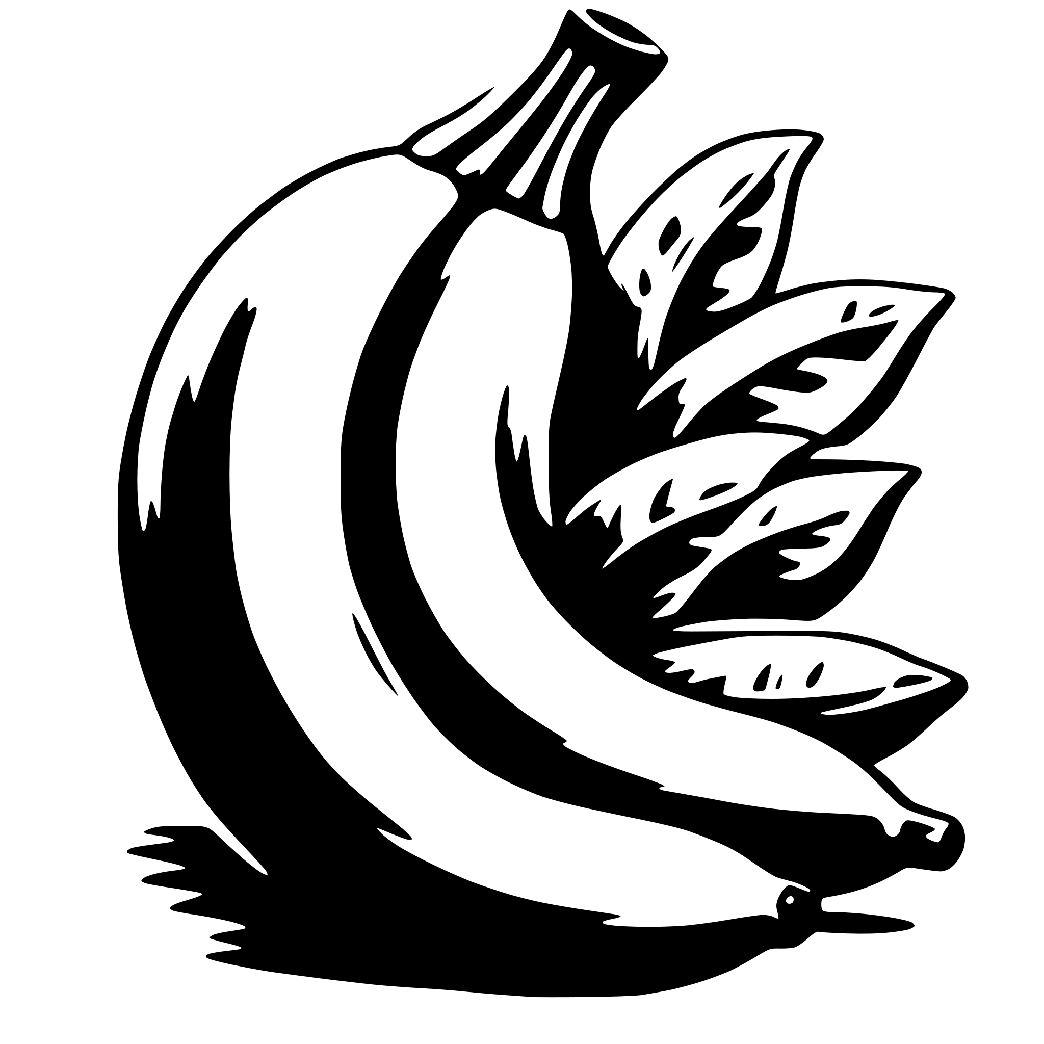 AI-generated SVG of 'cute banana'