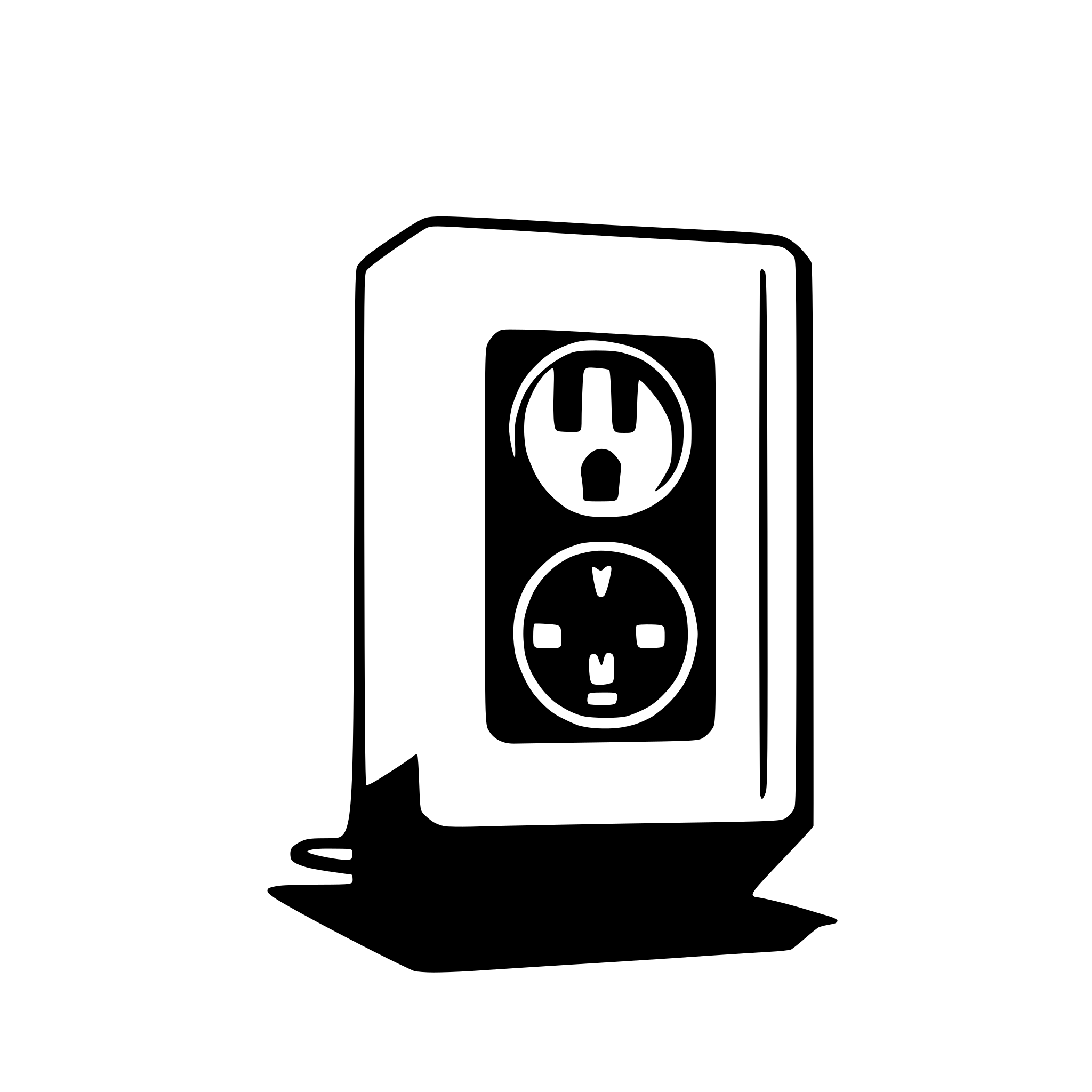 AI-generated SVG of a power outlet