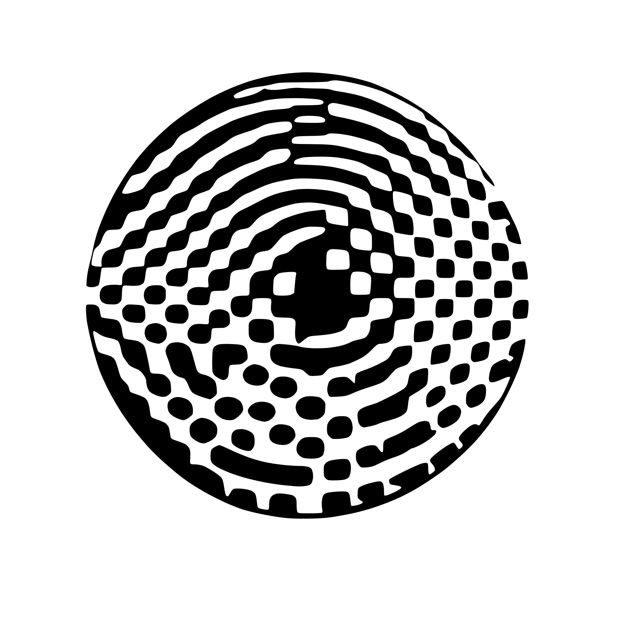 AI-generated SVG of 'rounded circle, modern pattern'