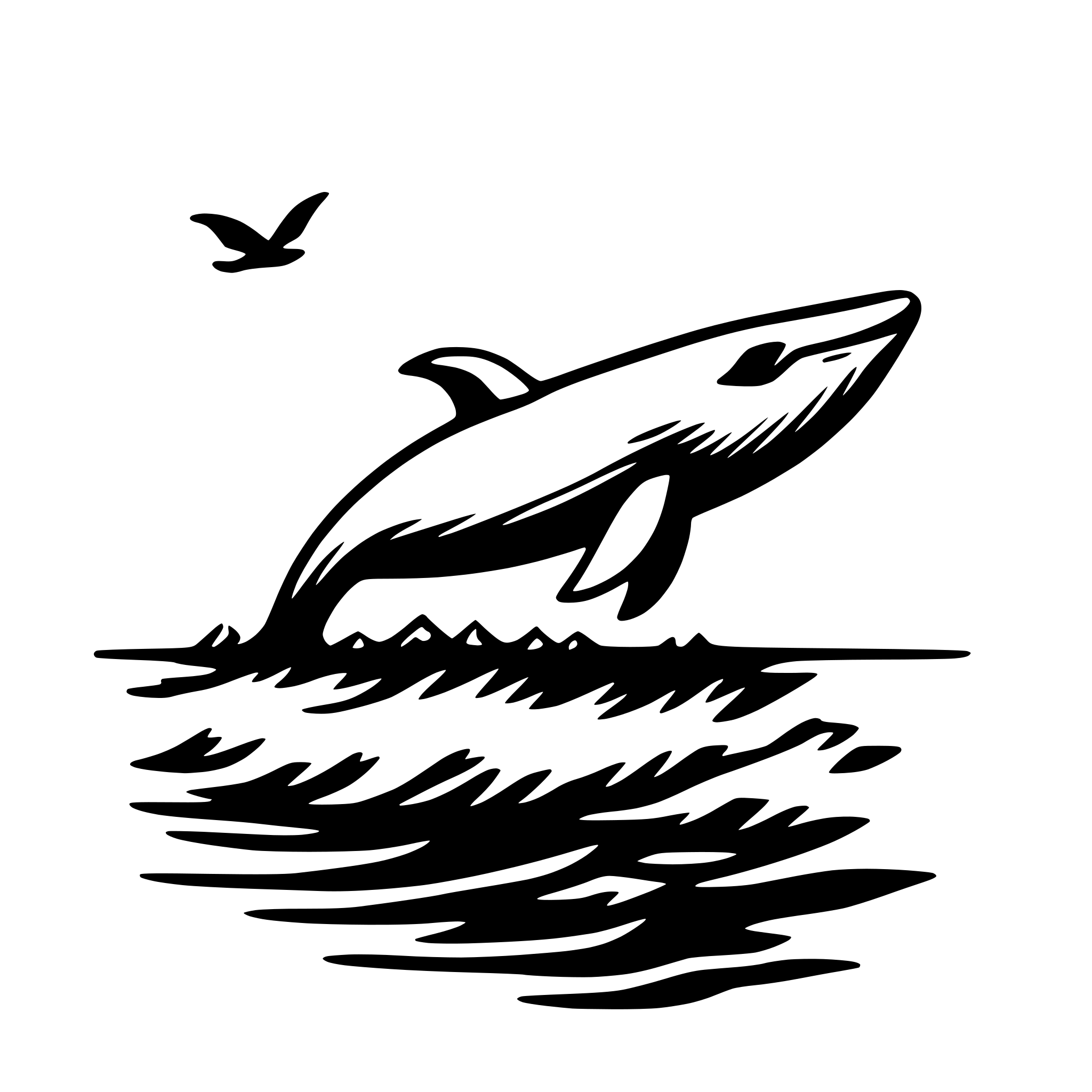 AI-generated SVG of a whale