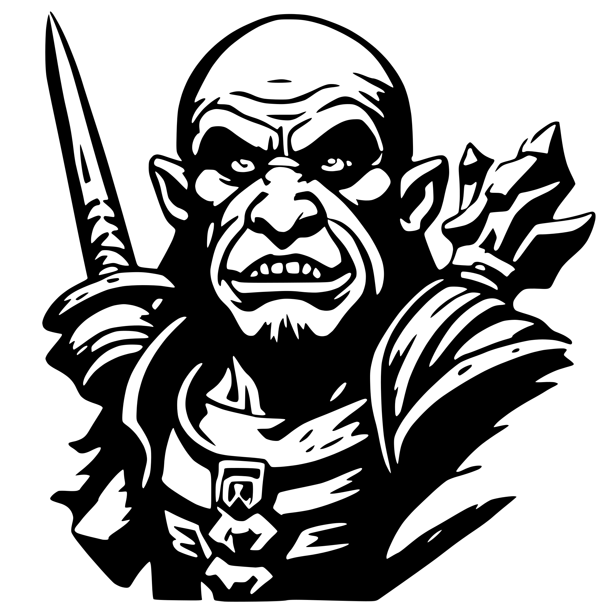 AI-generated SVG of 'orc dungeons and dragons'