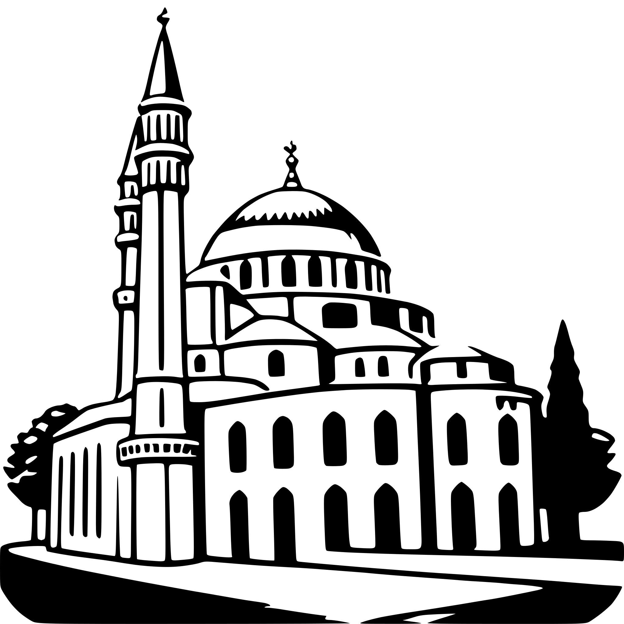 AI-generated SVG of 'hagia sophia'