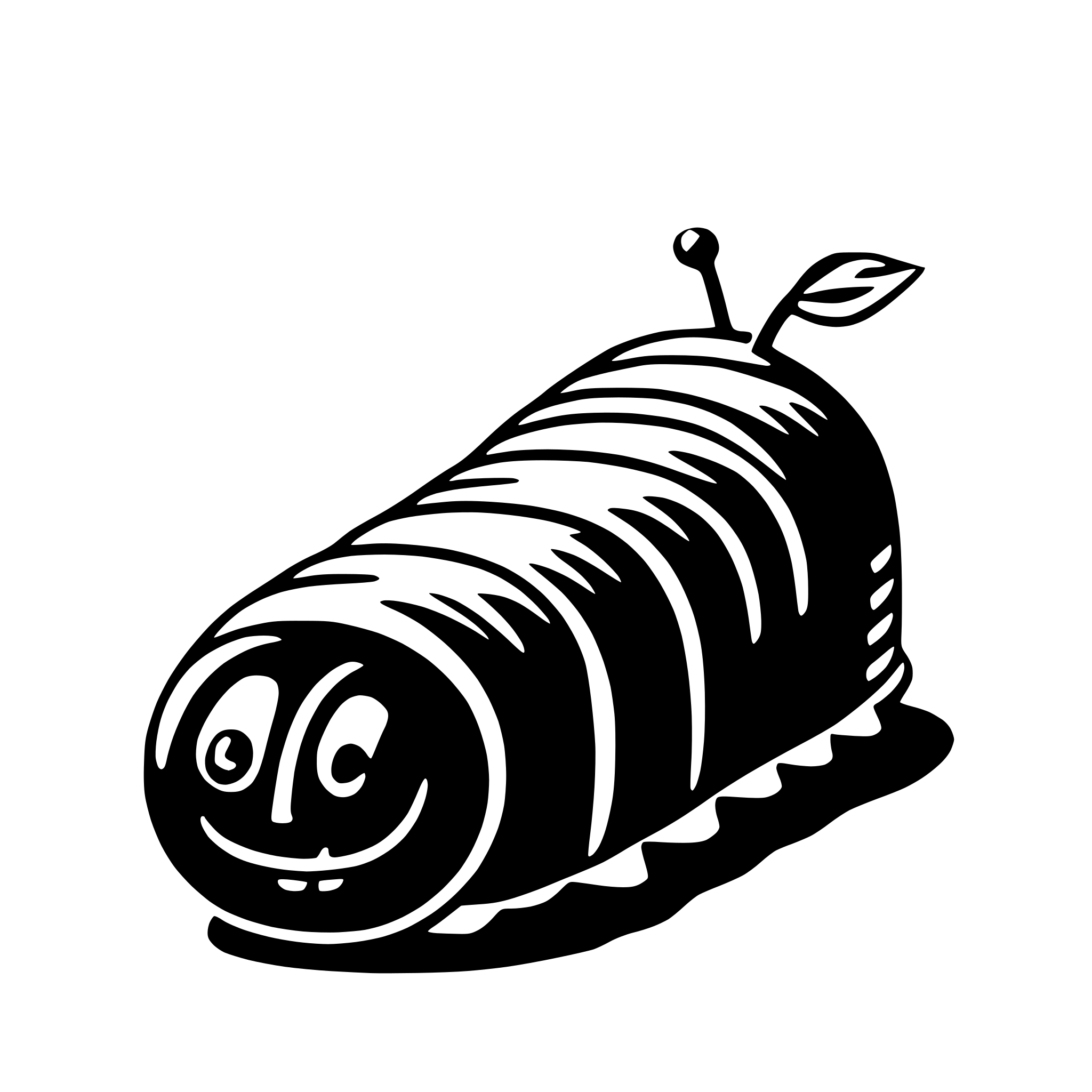 AI-generated SVG of 'caterpillar'