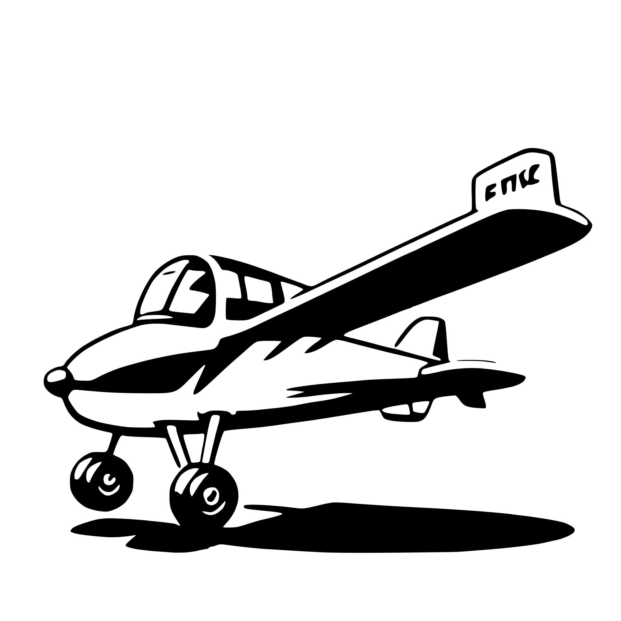 AI-generated SVG of a light aircraft