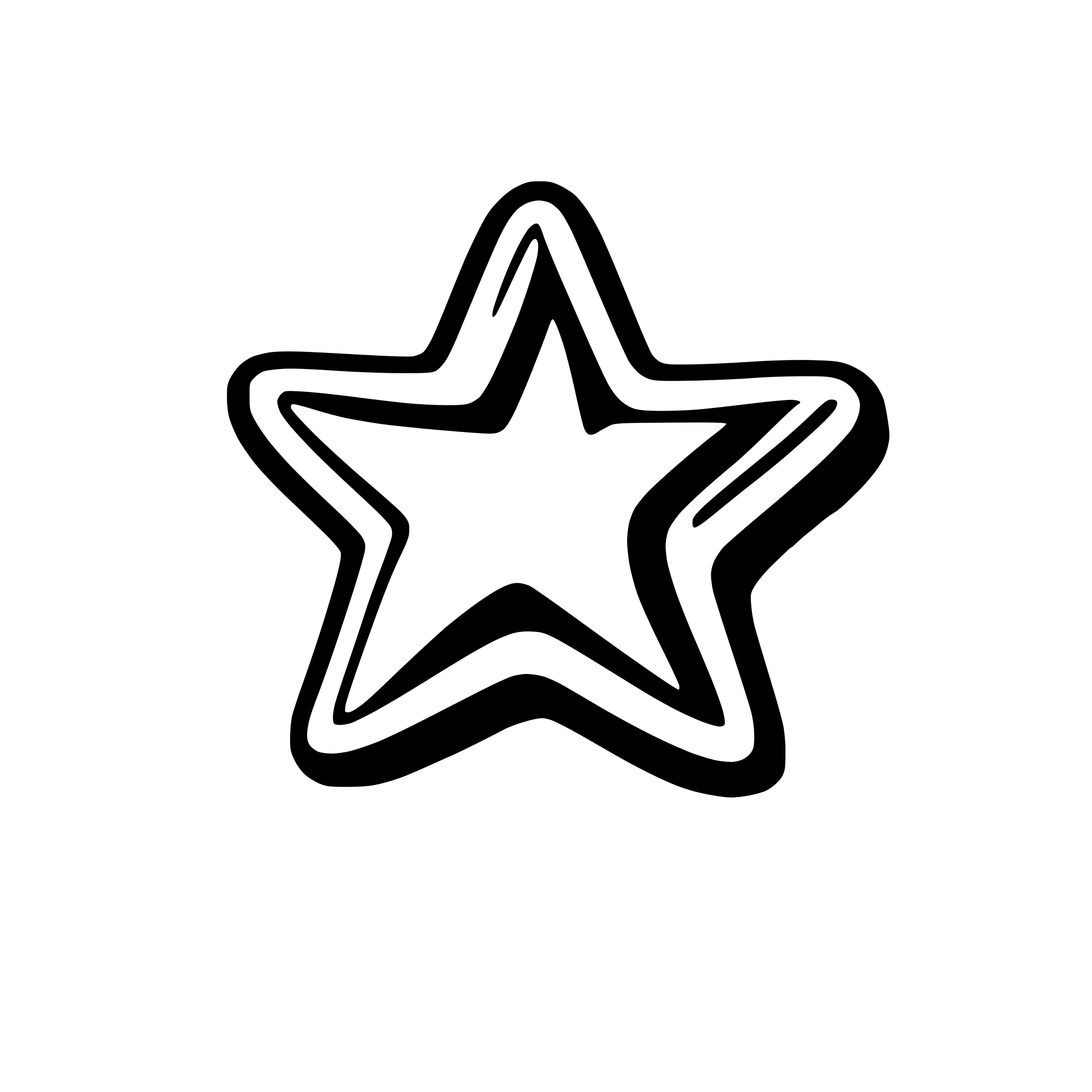 AI-generated SVG of a a shining star