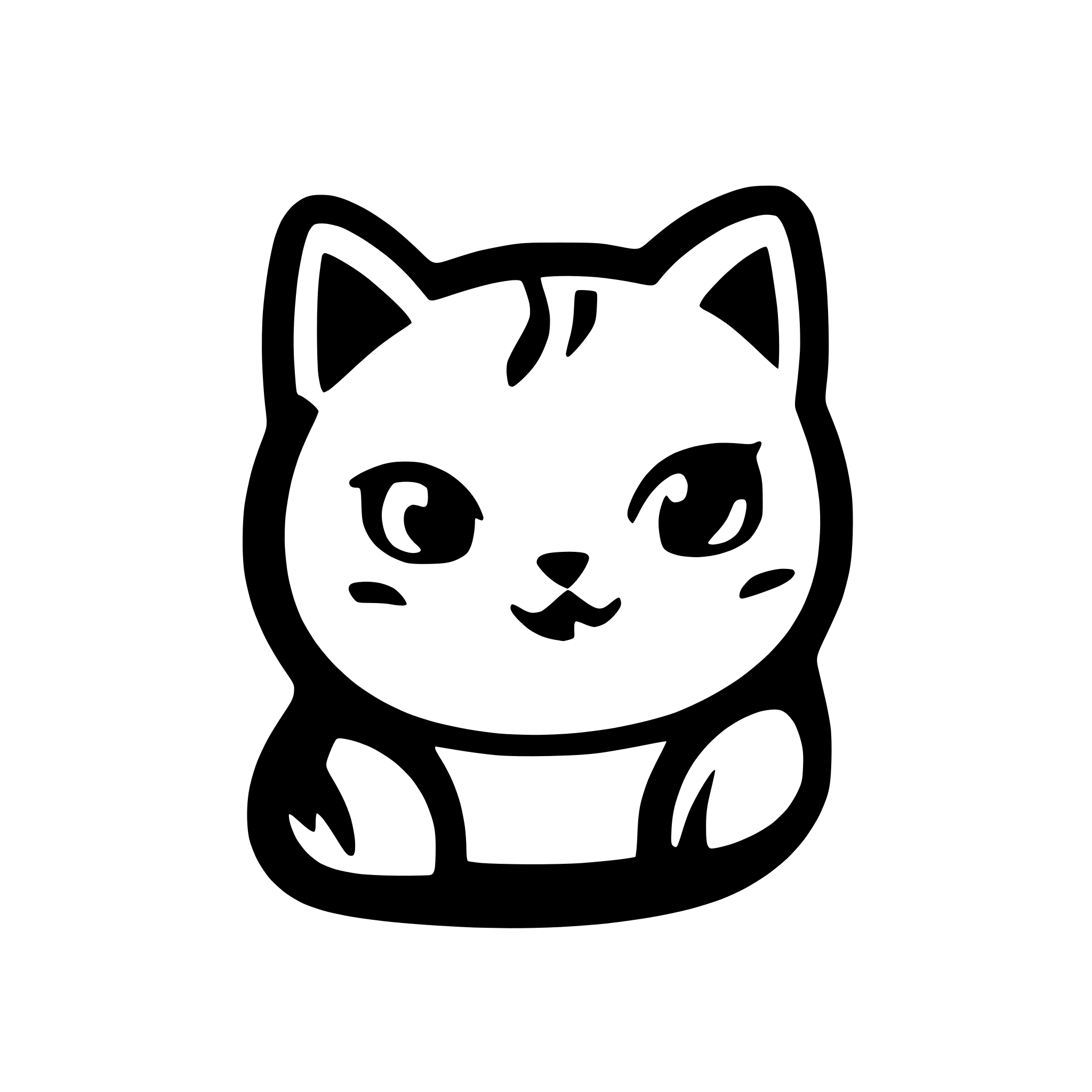 AI-generated SVG of 'y2k, kawaii, cat, icon'