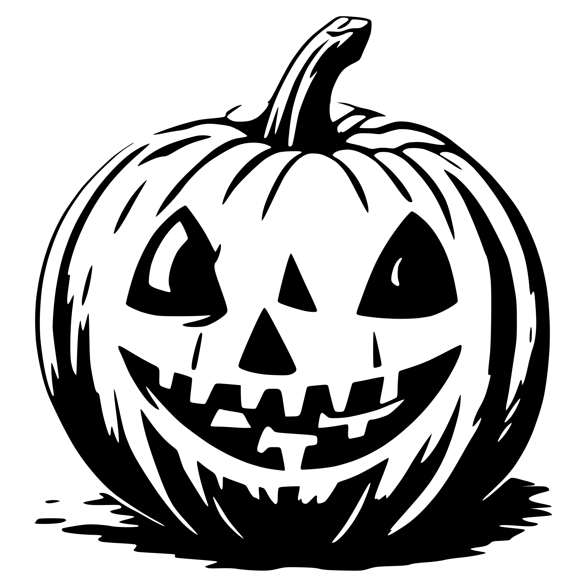 AI-generated SVG of 'Halloween pumpkin'