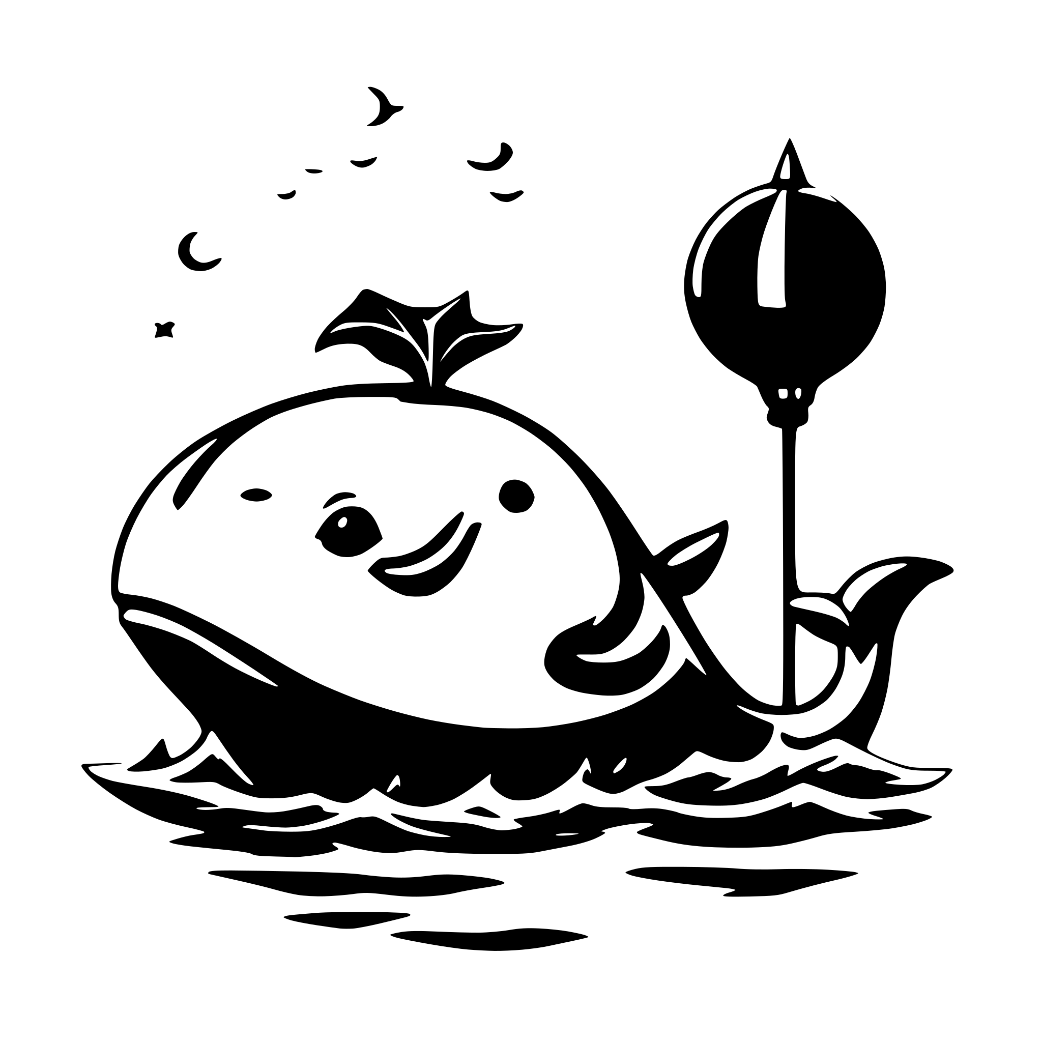 AI-generated SVG of a a cute animated whale, holding a mage staff and a lute AI-generated SVG of a a cute animated whale, holding a mage staff and a lute