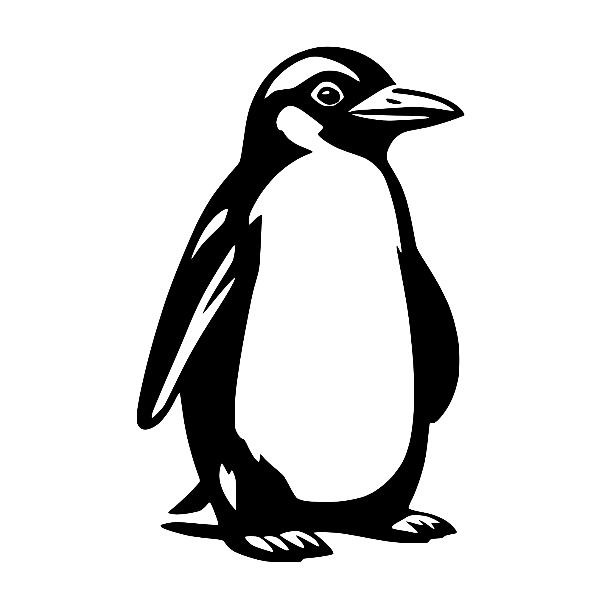 AI-generated SVG of 'penguin,Typography Art'