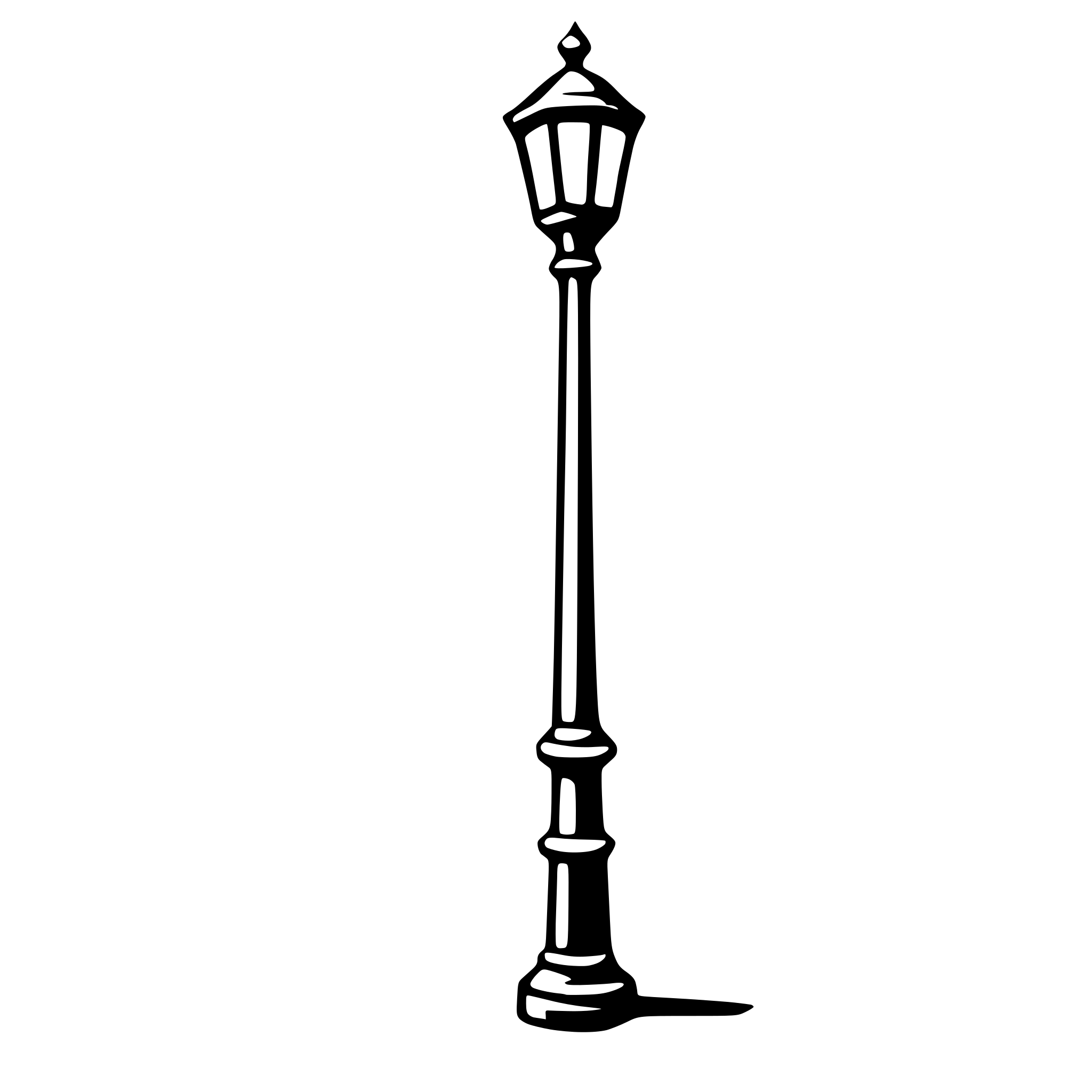 AI-generated SVG of a lamppost