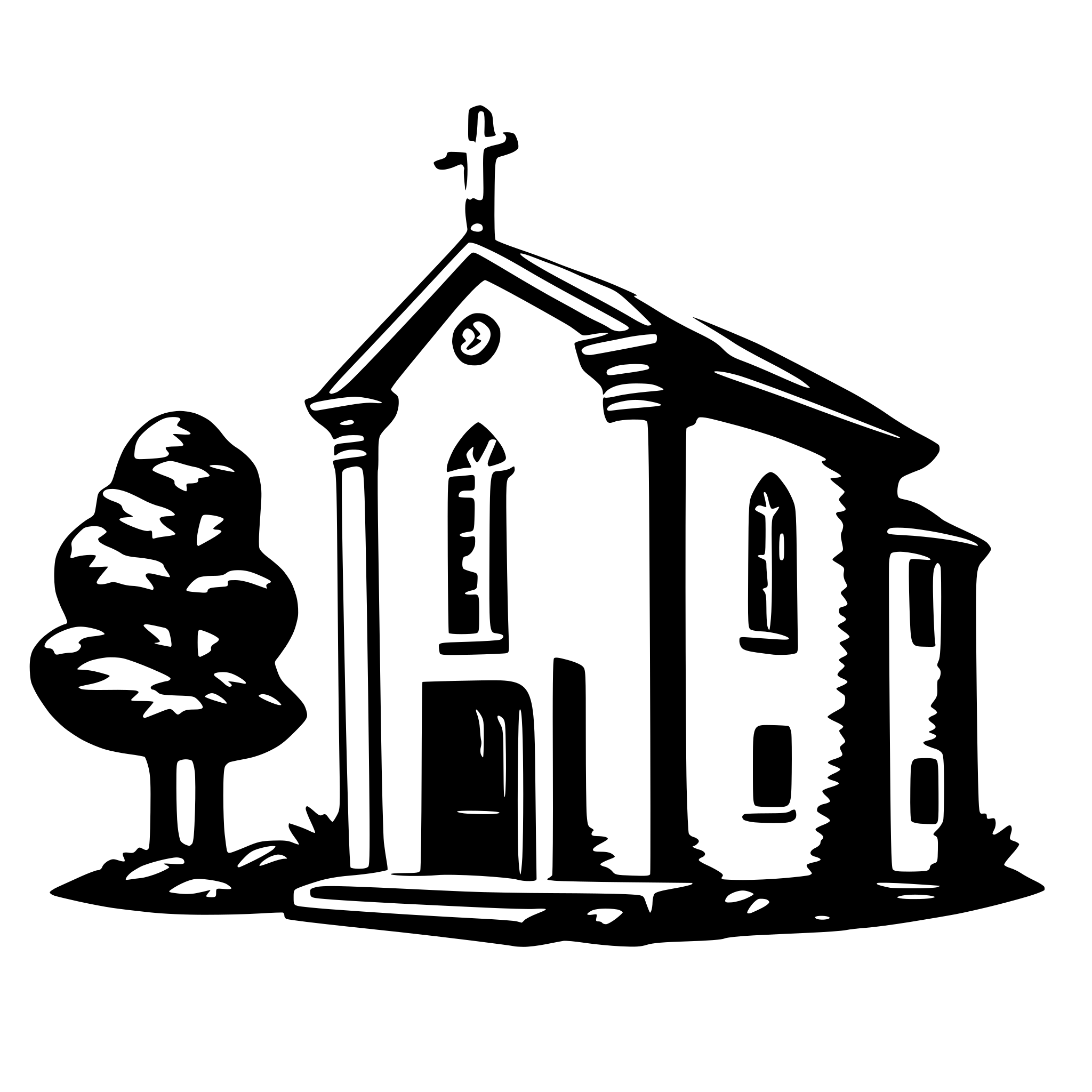 AI-generated SVG of 'old apocolyptic building'