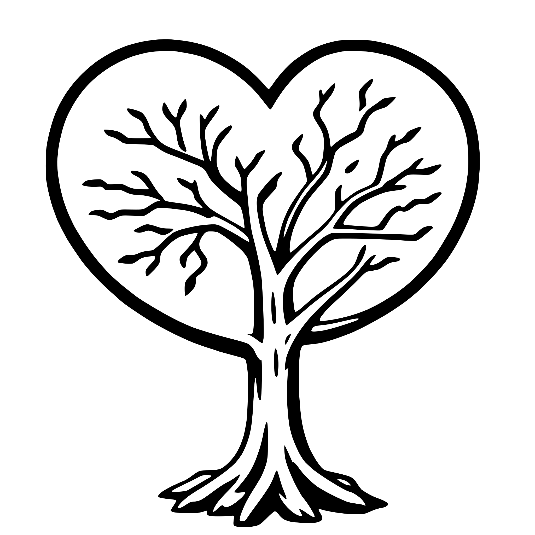 AI-generated SVG of 'heart tree carving'