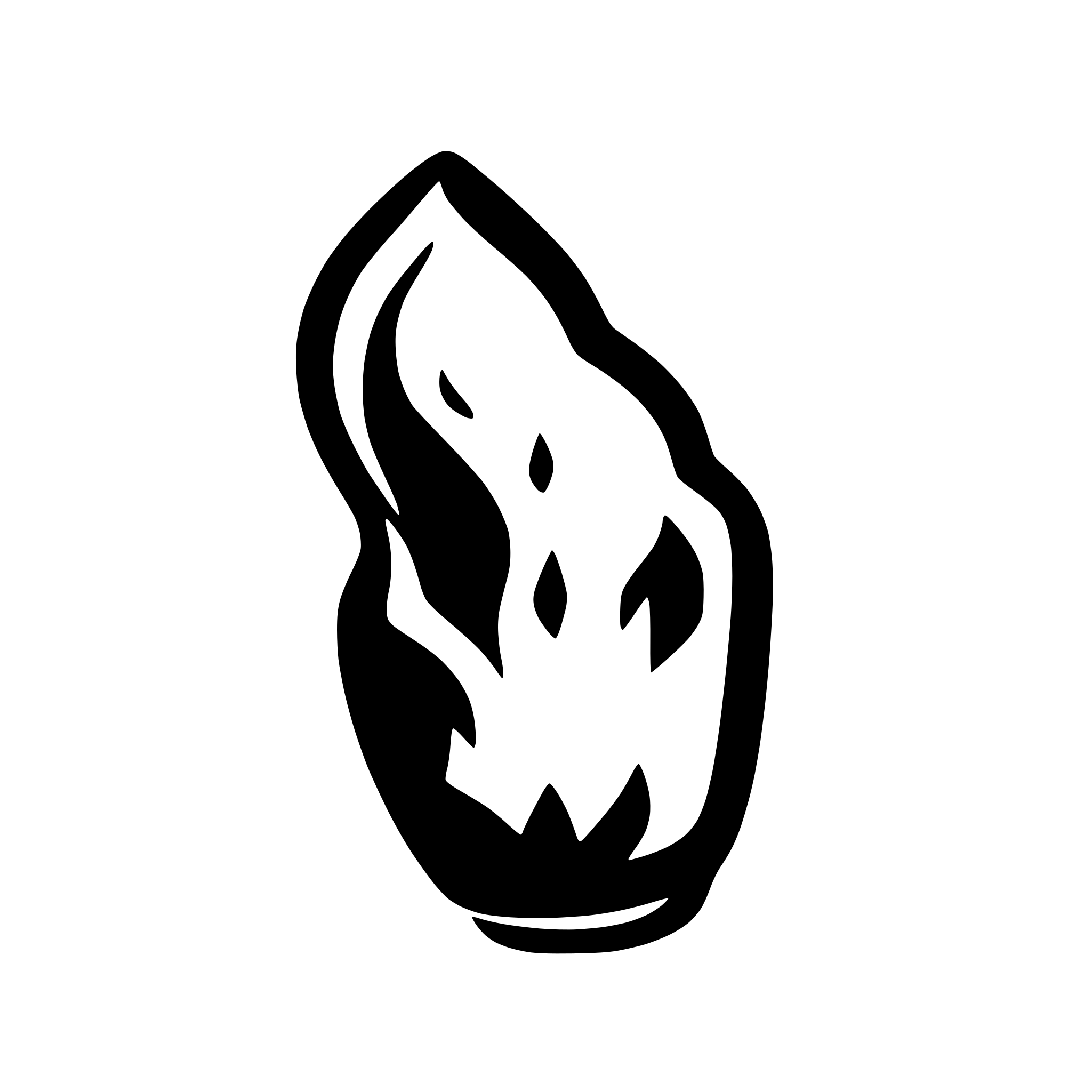 AI-generated SVG of a hot flame