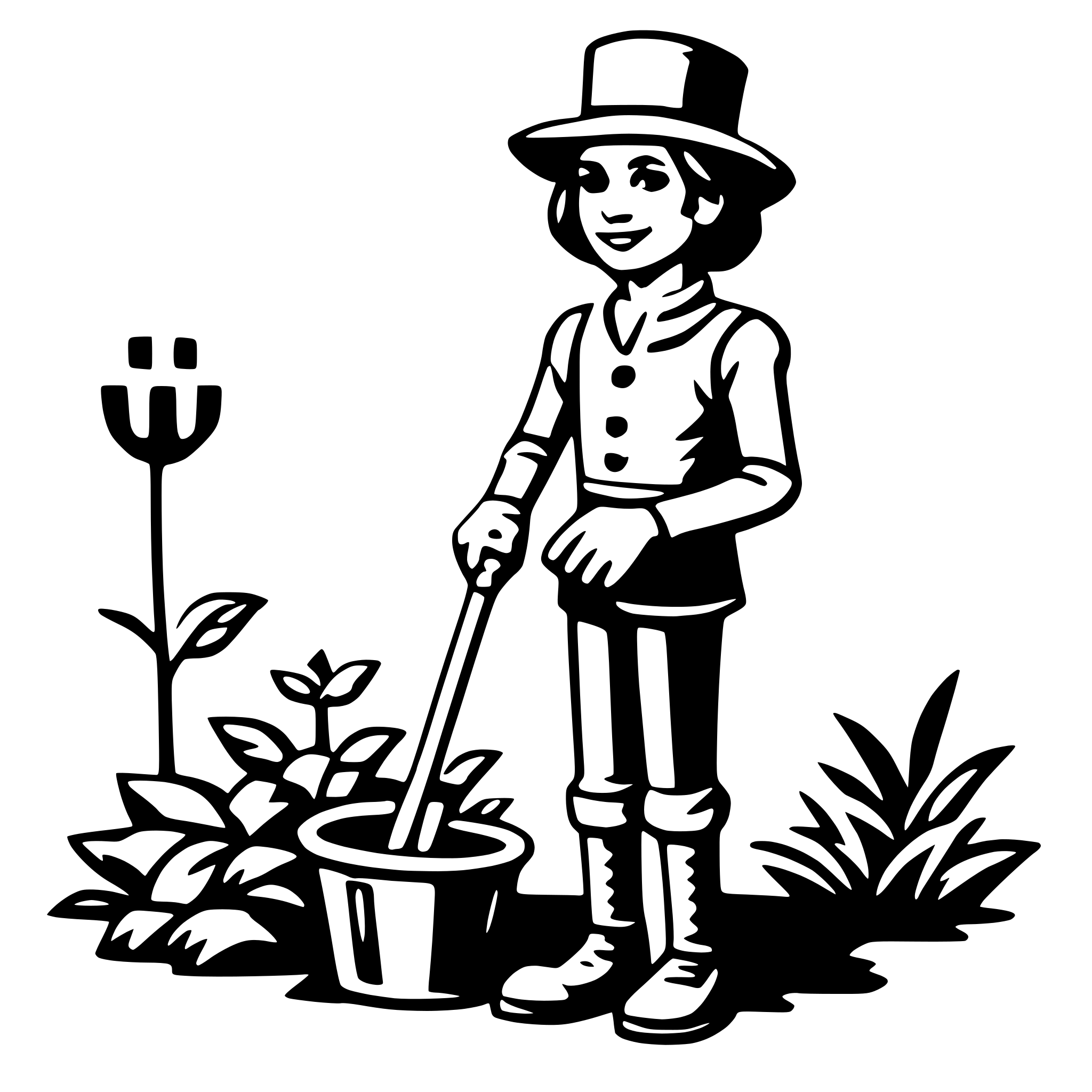 AI-generated SVG of 'gardener'