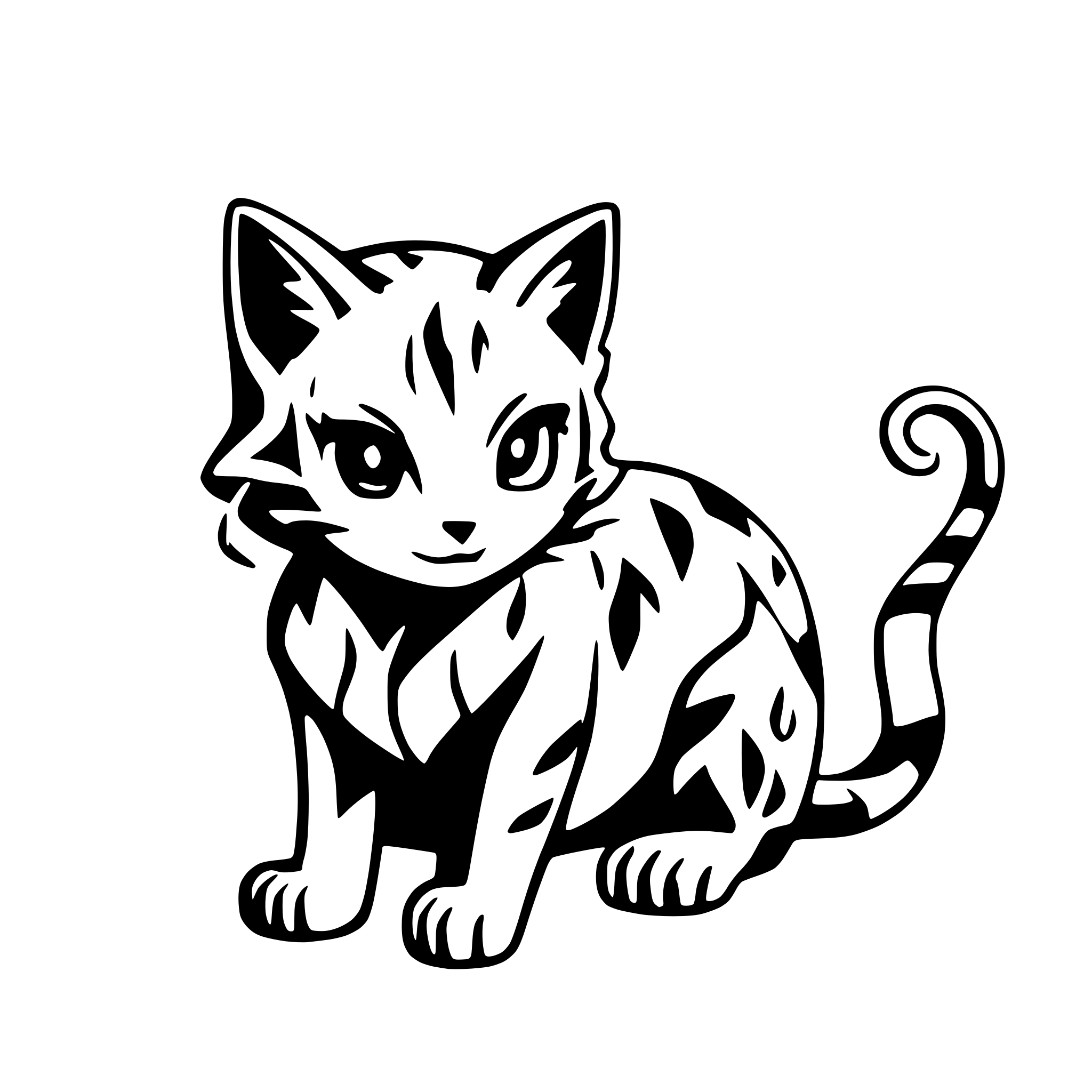 AI-generated SVG of a Cat