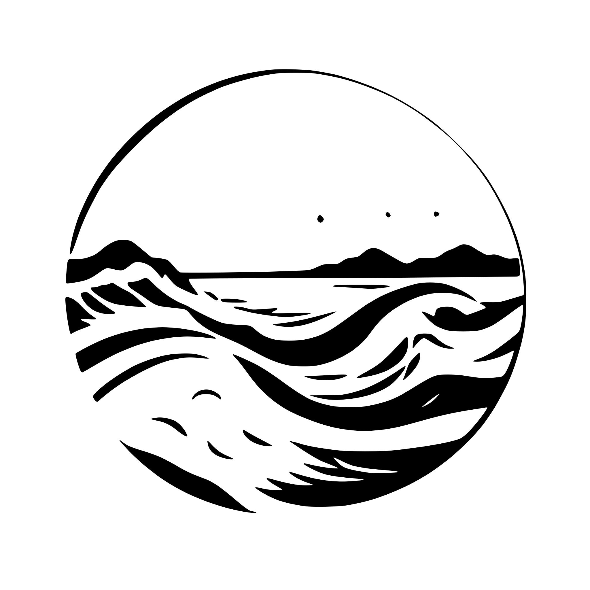 AI-generated SVG of a waves crashing on a shore