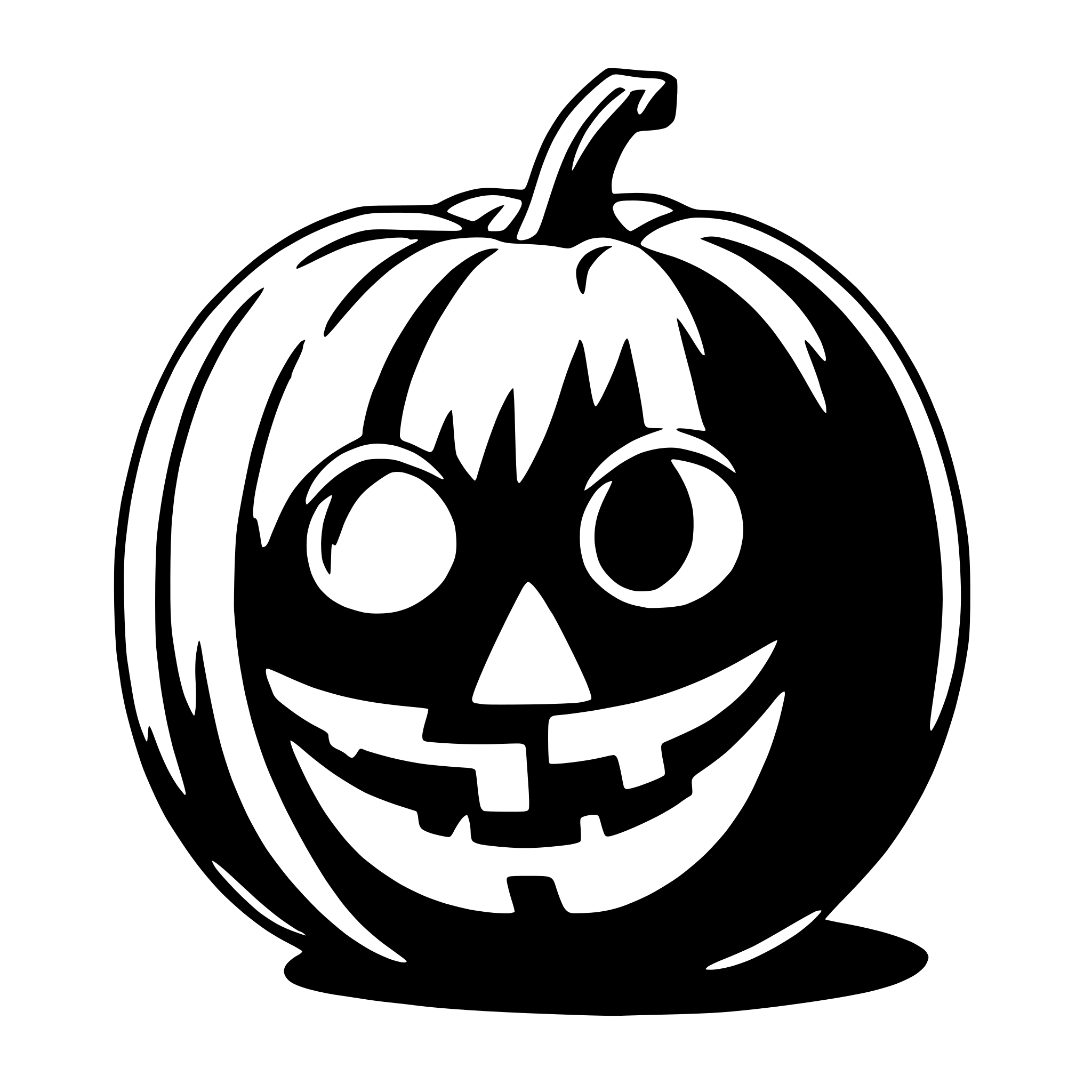 AI-generated SVG of a halloween pumpkin
