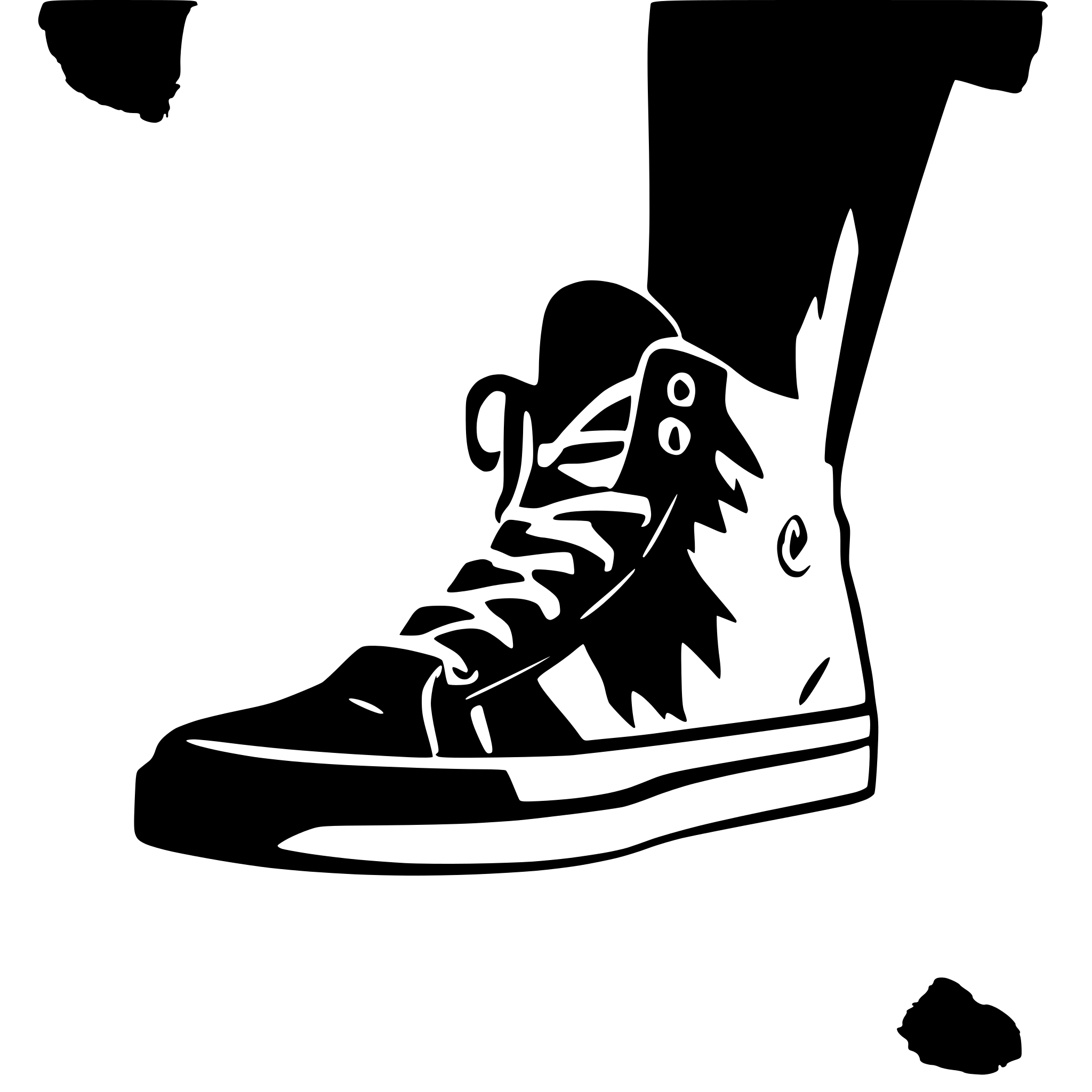 AI-generated SVG of a sneaker