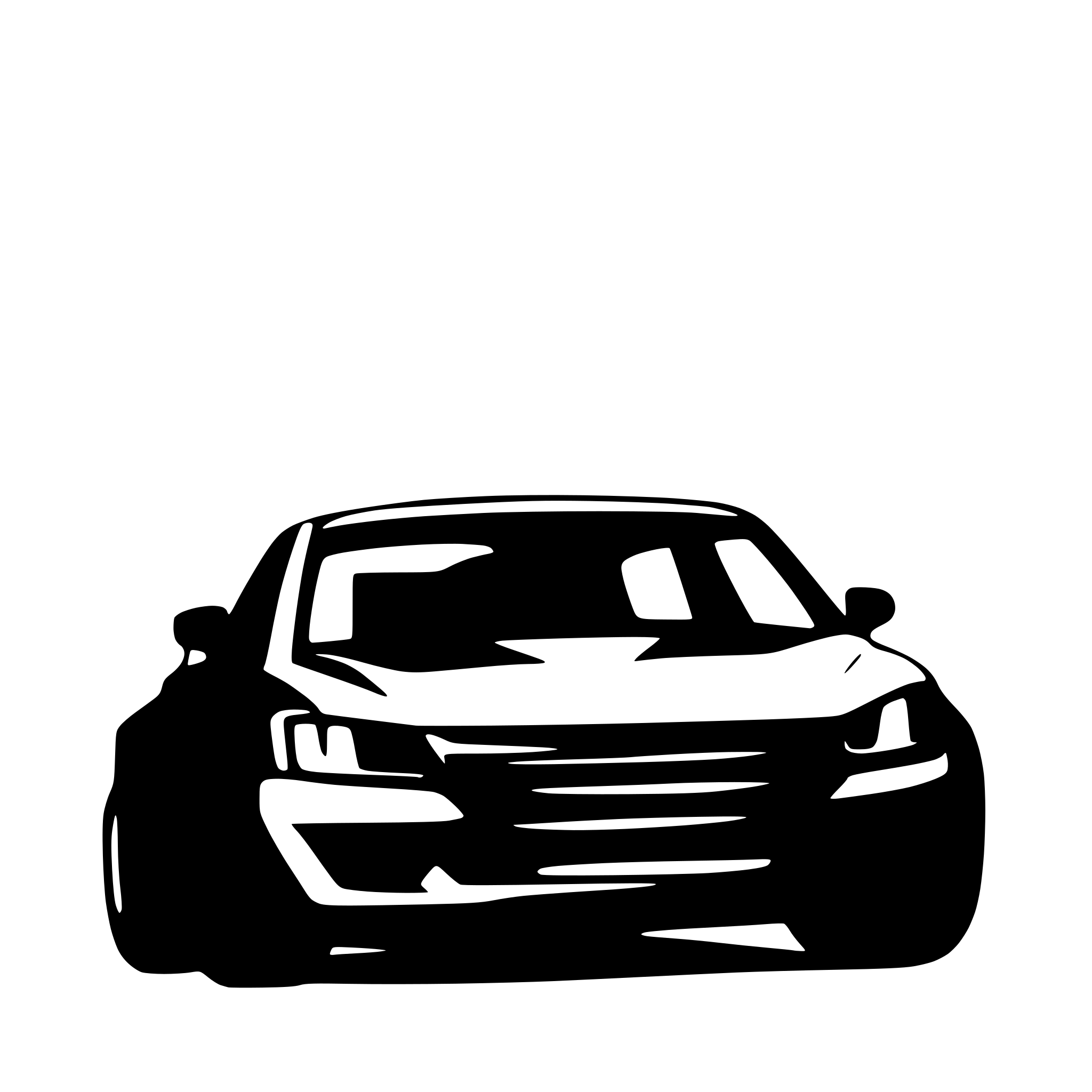 AI-generated SVG of a 2D front of car