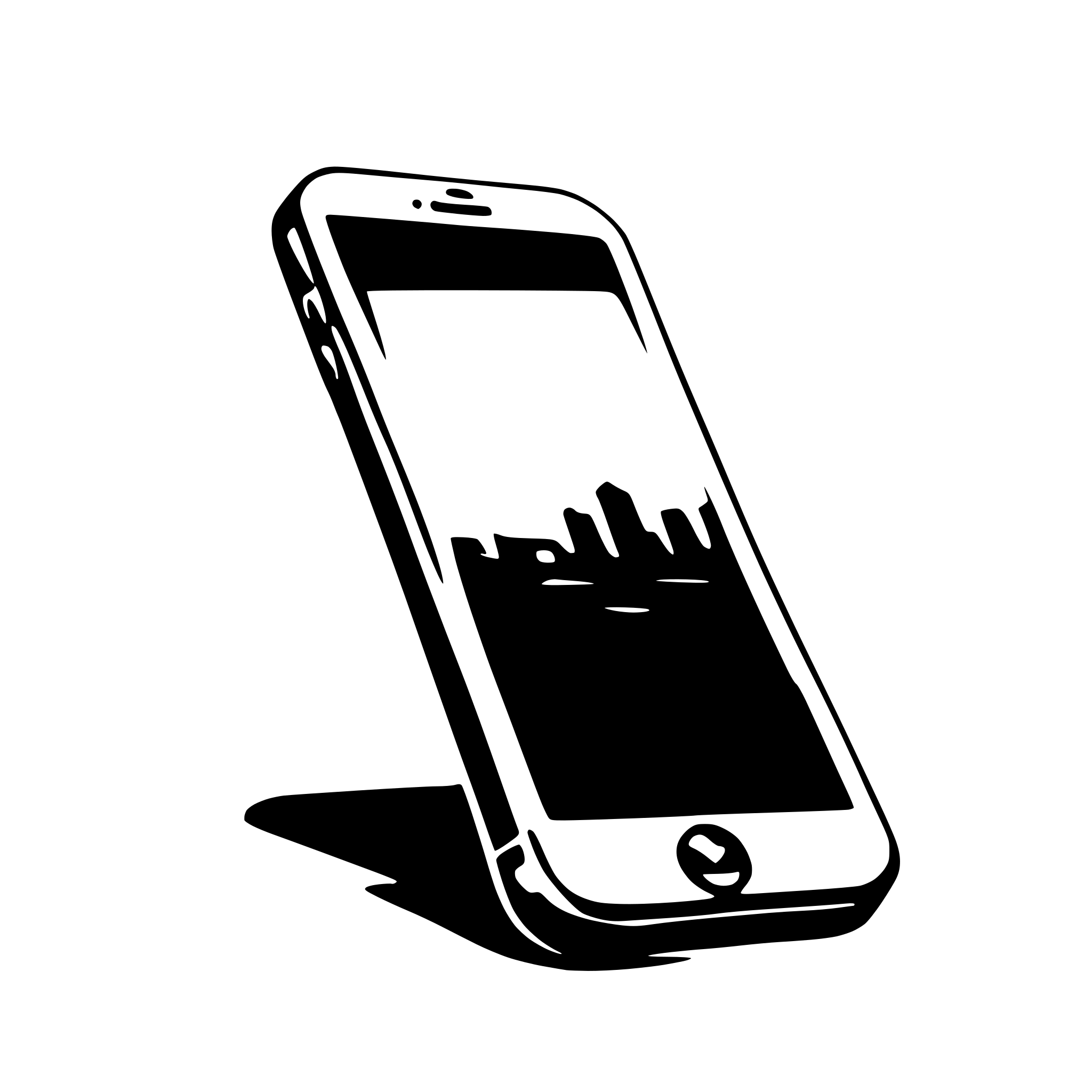 AI-generated SVG of 'iphone with empty screen'