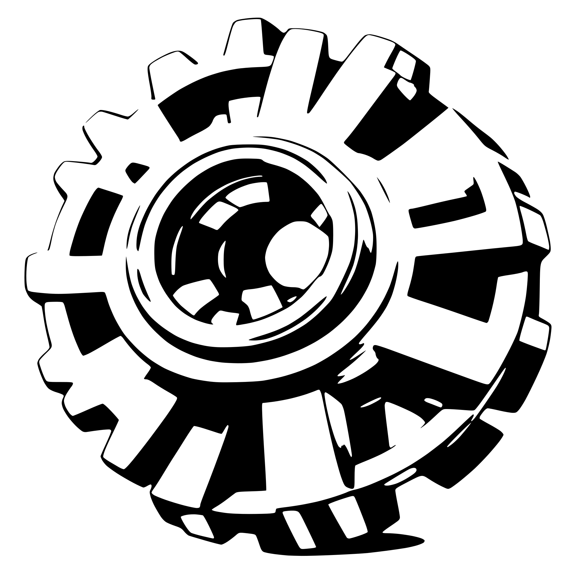 AI-generated SVG of a a gear with 12 teeth technical drawing AI-generated SVG of a a gear with 12 teeth technical drawing