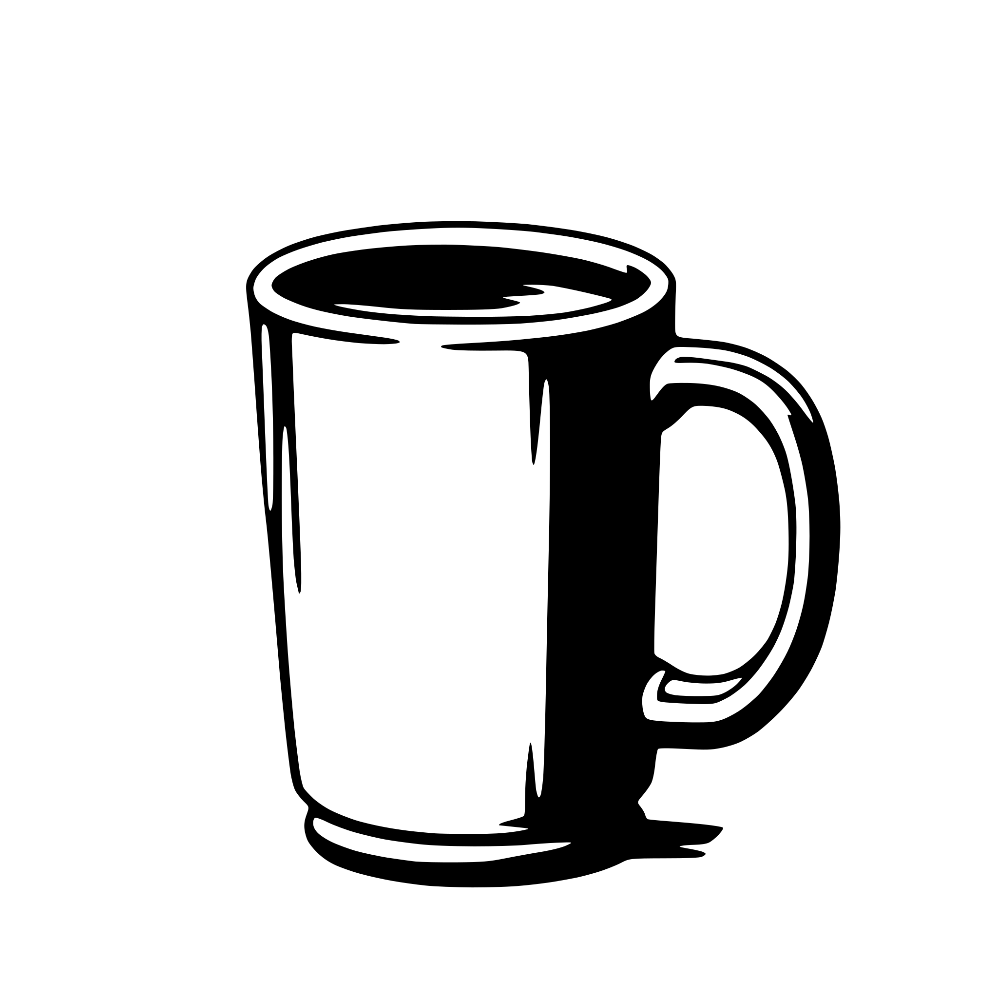 AI-generated SVG of a mug
