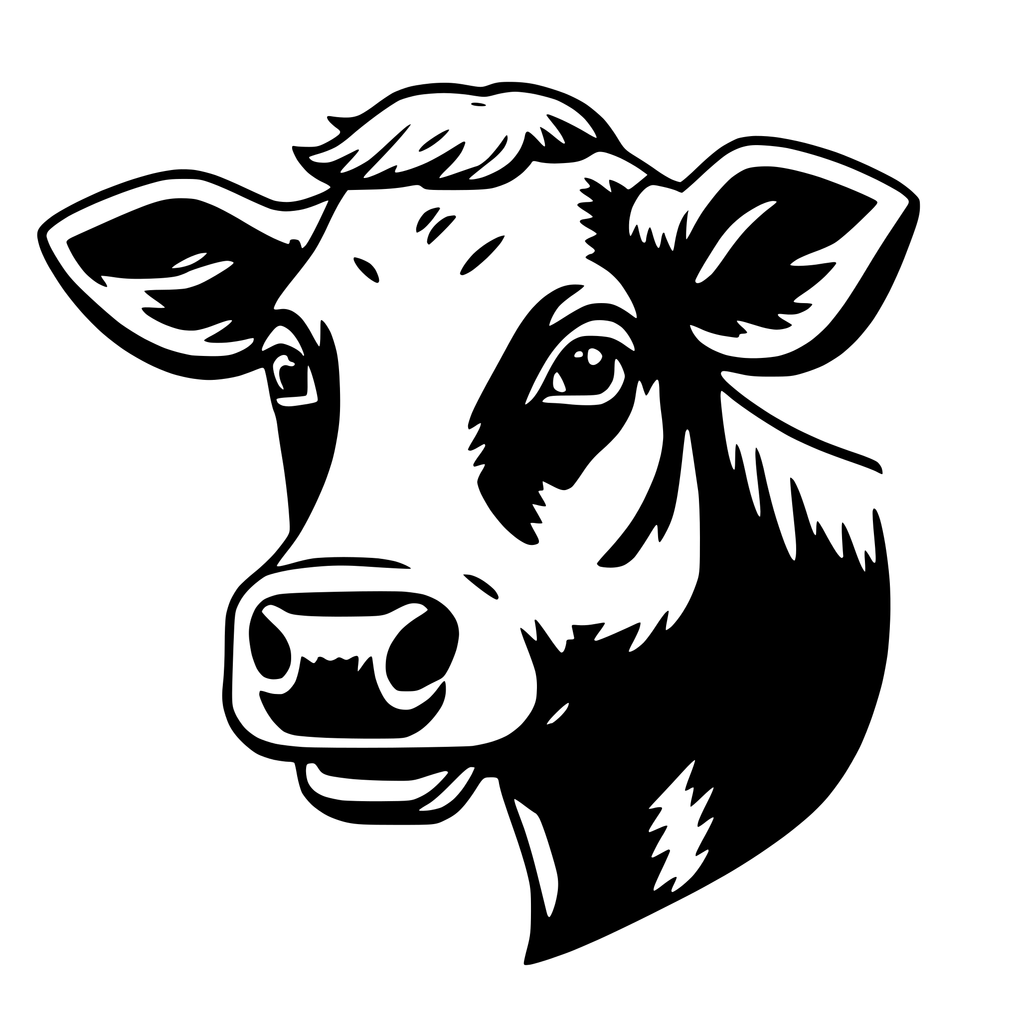 AI-generated SVG of 'cow'