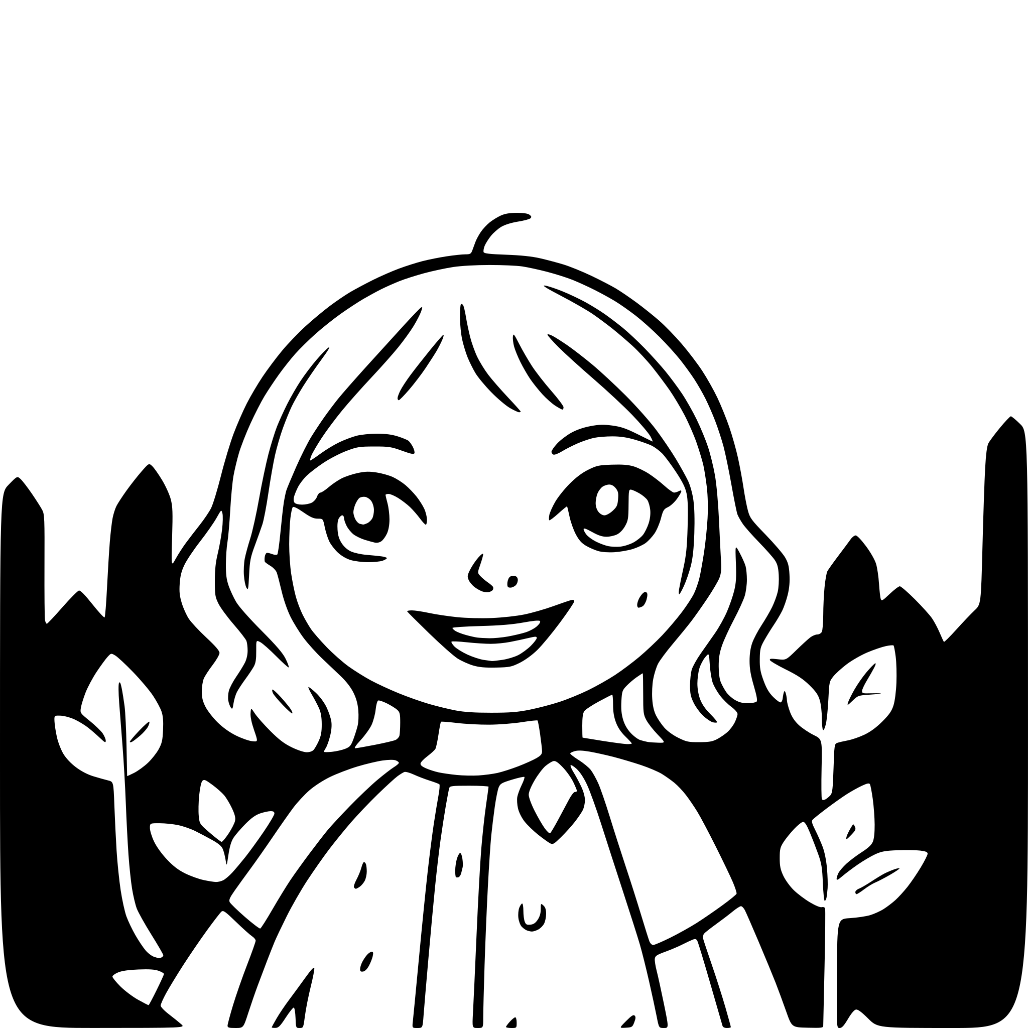 AI-generated SVG of 'happy sun, line art'
