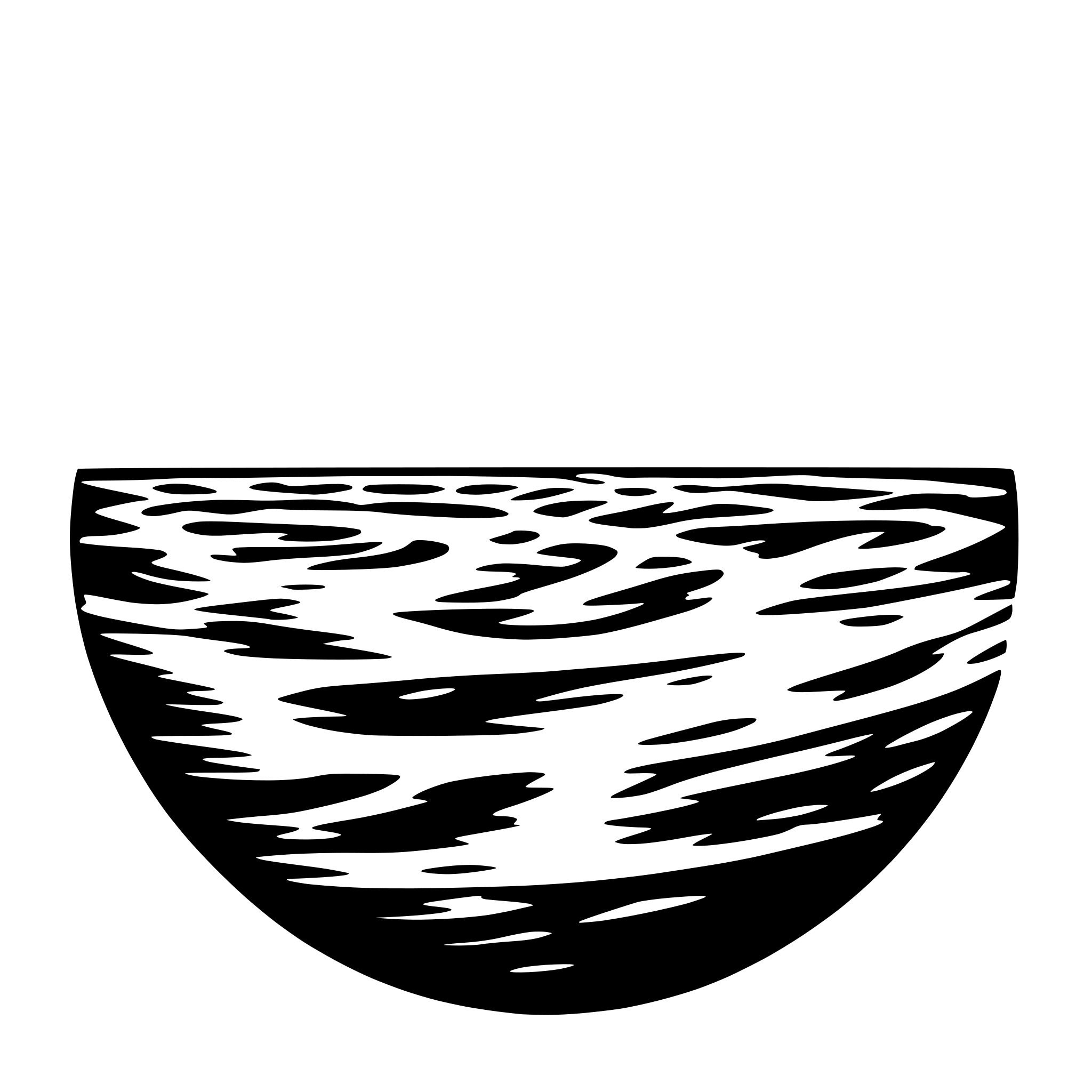 AI-generated SVG of 'A circle, like a planet, with simple horizontal wavy lines. Like ocean waves'