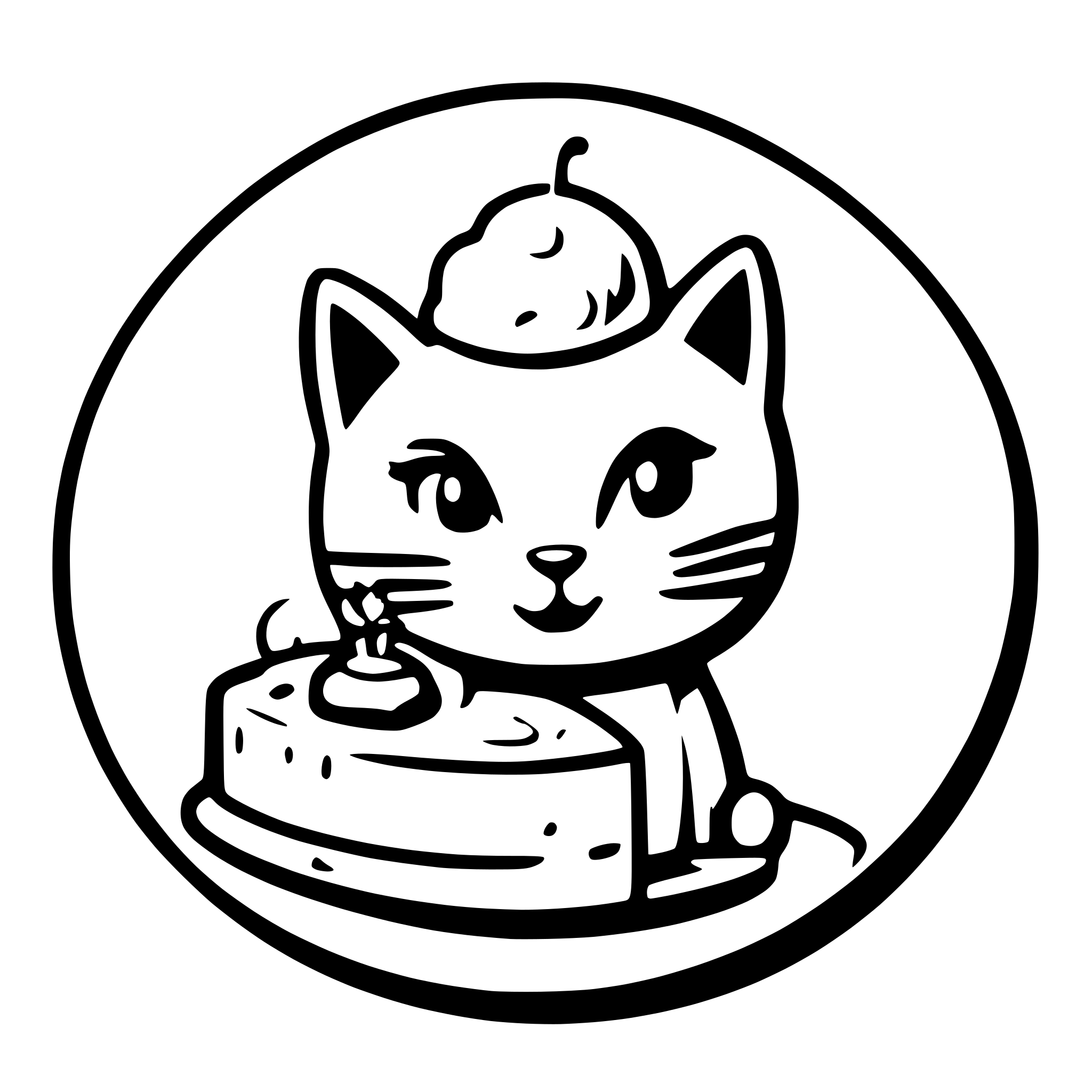 AI-generated SVG of a A logo for baking cakes, homemade sweets and finger food trays for cafes, celebrations and parties.
The main symbol is a 4-year-old domestic male cat in white color with gray spots and a slice of cake and finger food
Color: combination of pink and gray. Use limited and simple colors, and a simple background color.
Design: Simple and without complicated details.
Use clean and clear lines to create the shape of the cat and use the cat symbol in a way that is hidden in the logo.
I want the logo to 